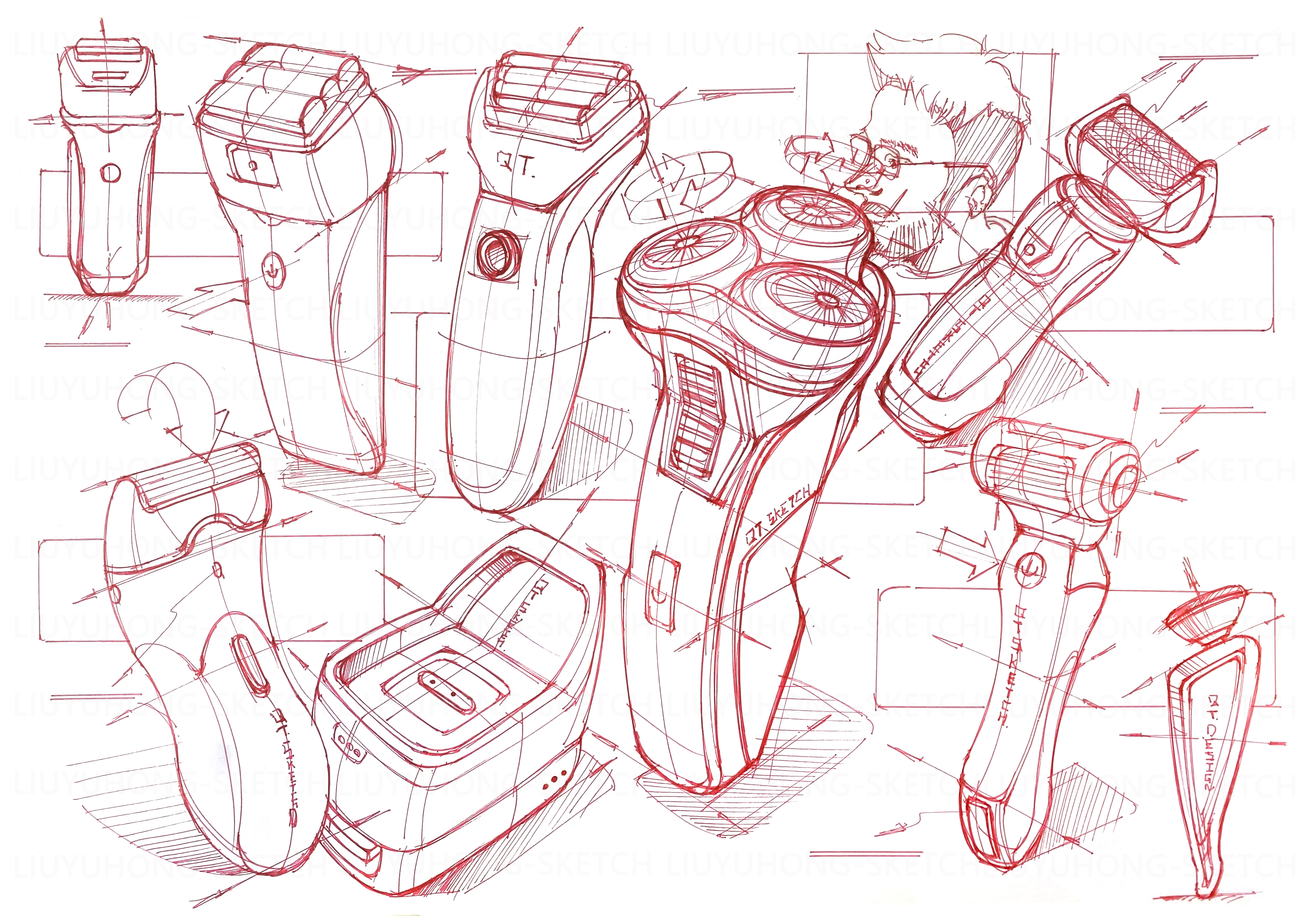 Product design hand-painted, industrial design hand-painted，