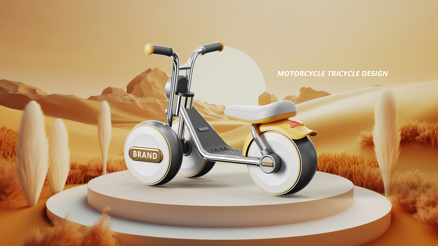 Tricycle，Children's motorcycle，product design，