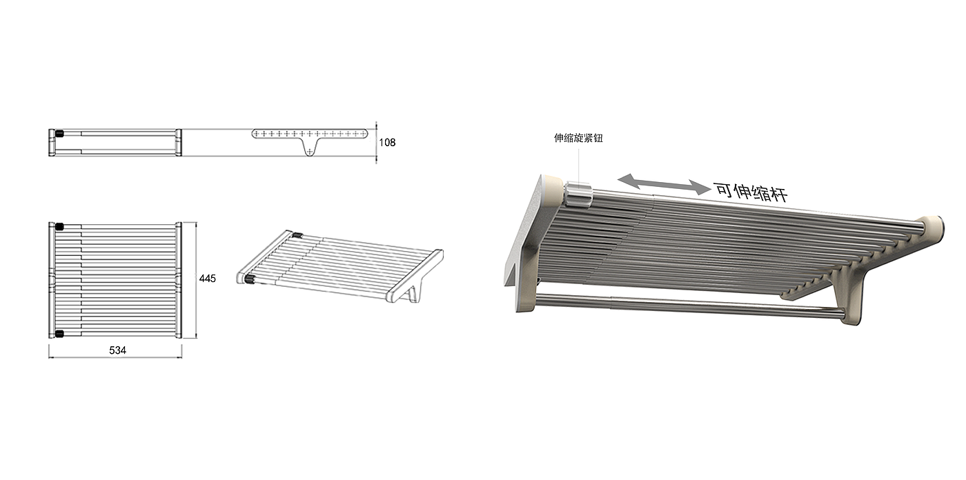 Clothes rail，Space utilization，wardrobe，Receive，Storage，Improved design，
