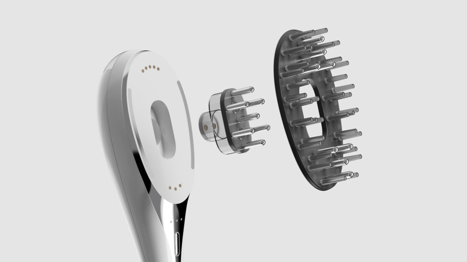 Beauty instrument design，Personal care product design，Scalp Care Product Design，Hair Comb Product Design，industrial design，