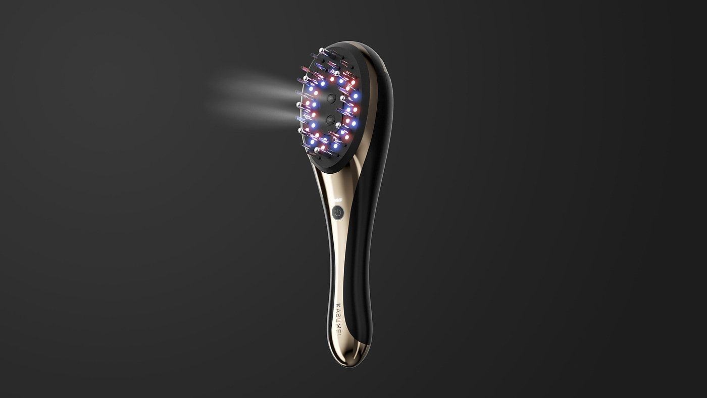 Beauty instrument design，Personal care product design，Scalp Care Product Design，Hair Comb Product Design，industrial design，