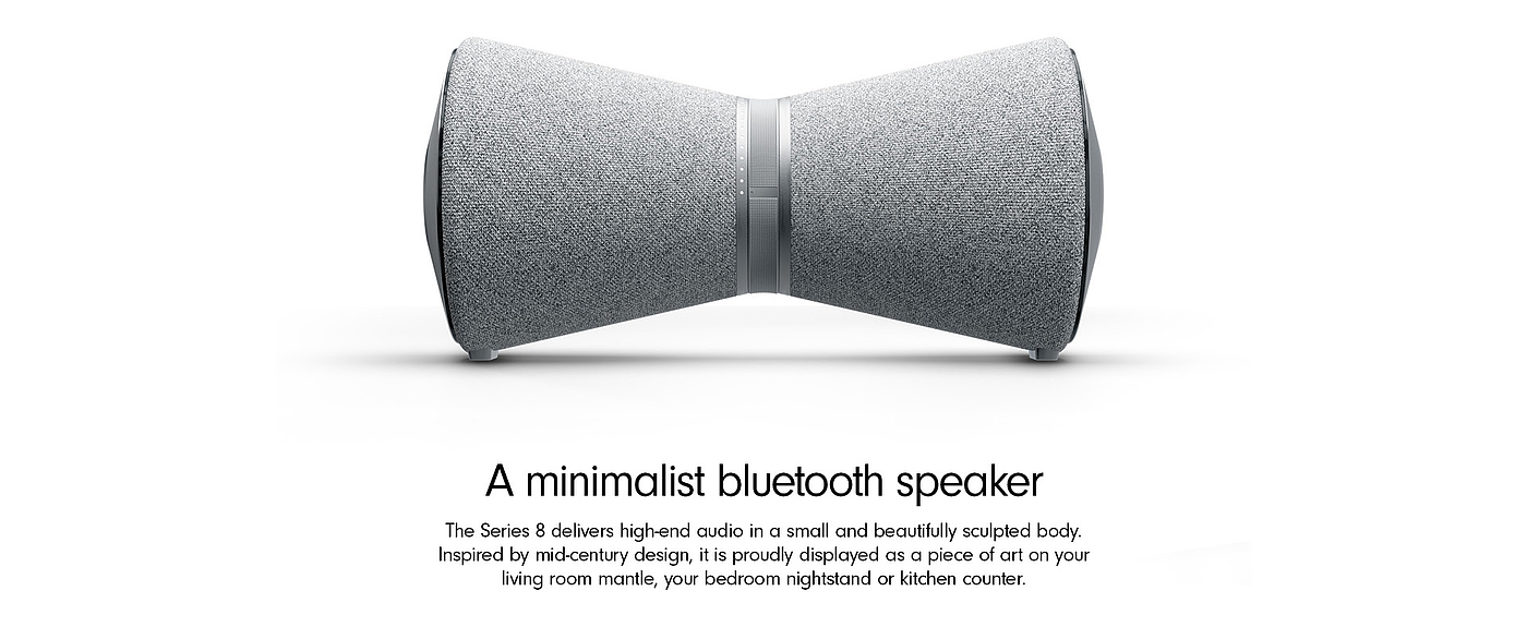 S8，Bluetooth Speaker ，Minimalist design ，Artwork，High-end equipment，