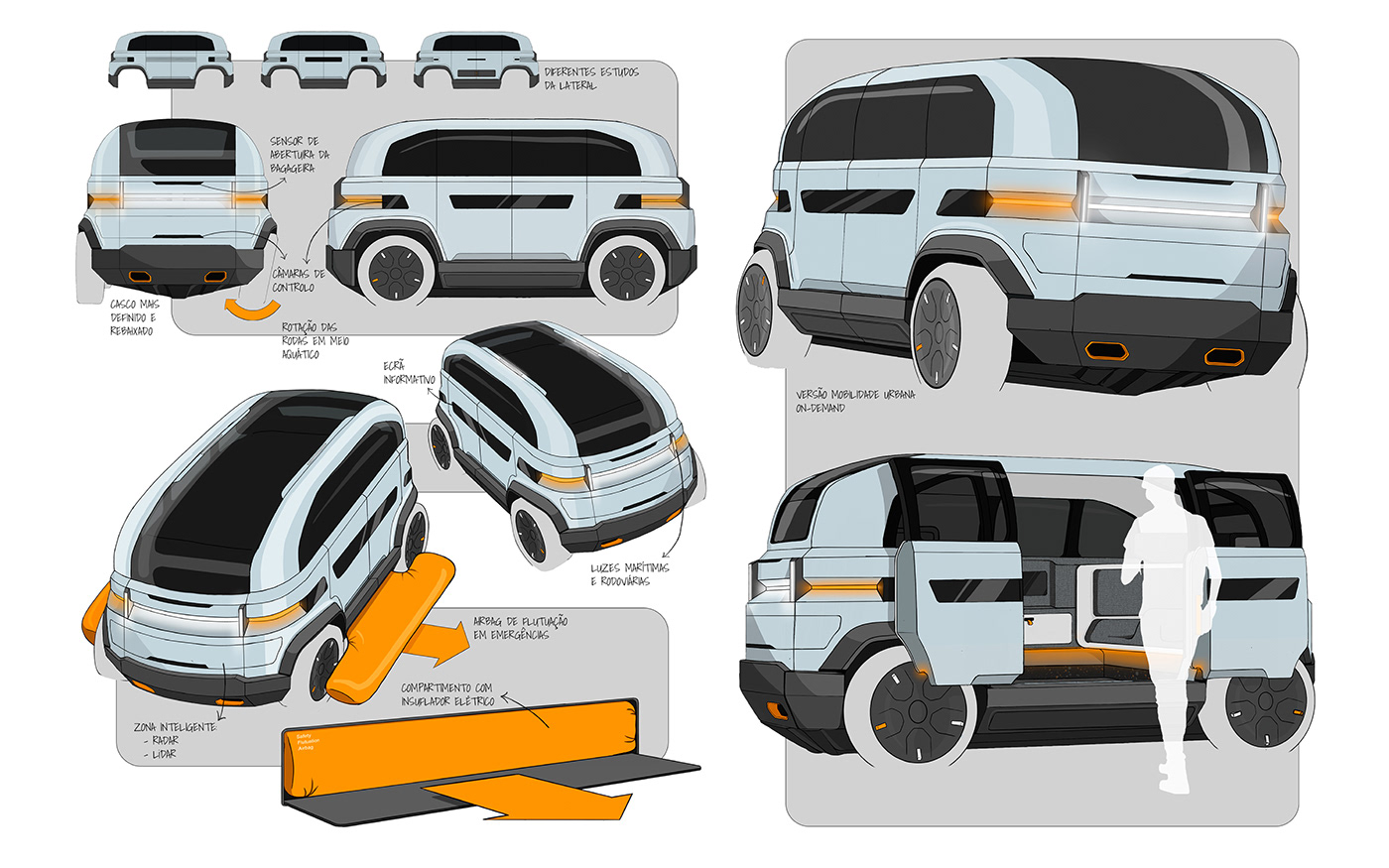 CROSSER V2，amphibious design，coastal traffic，Intelligent Transportation ，