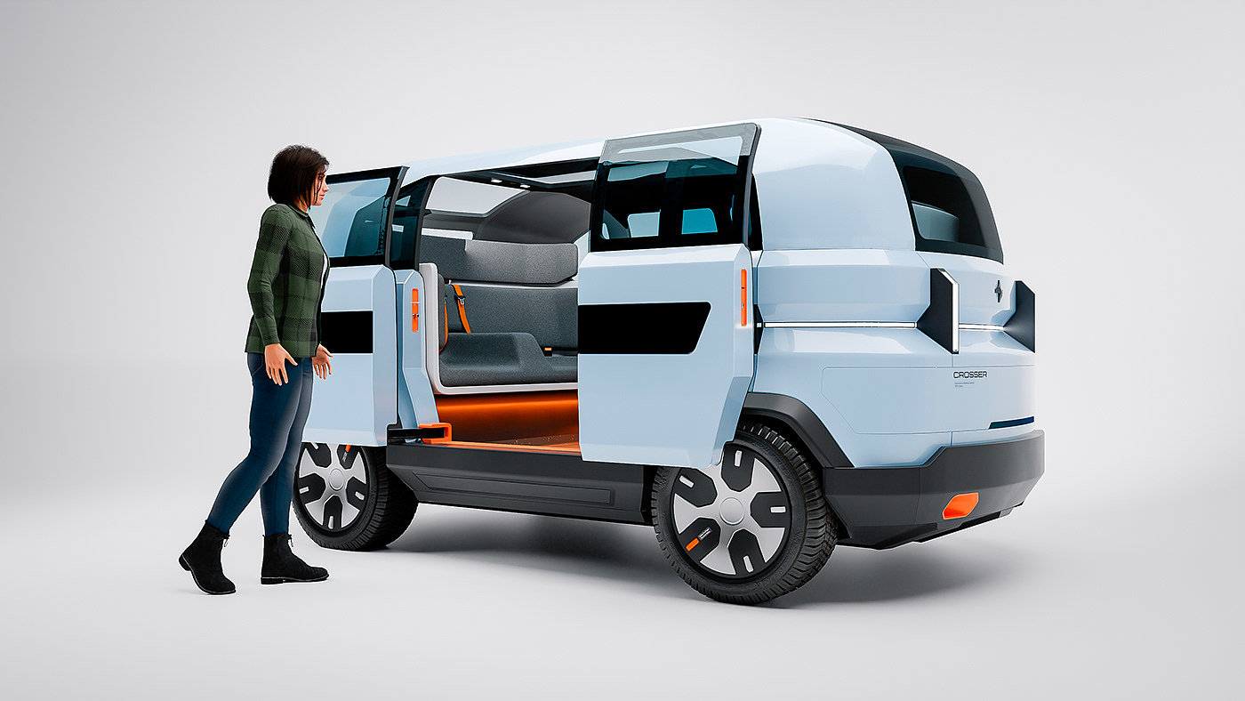 CROSSER V2，amphibious design，coastal traffic，Intelligent Transportation ，