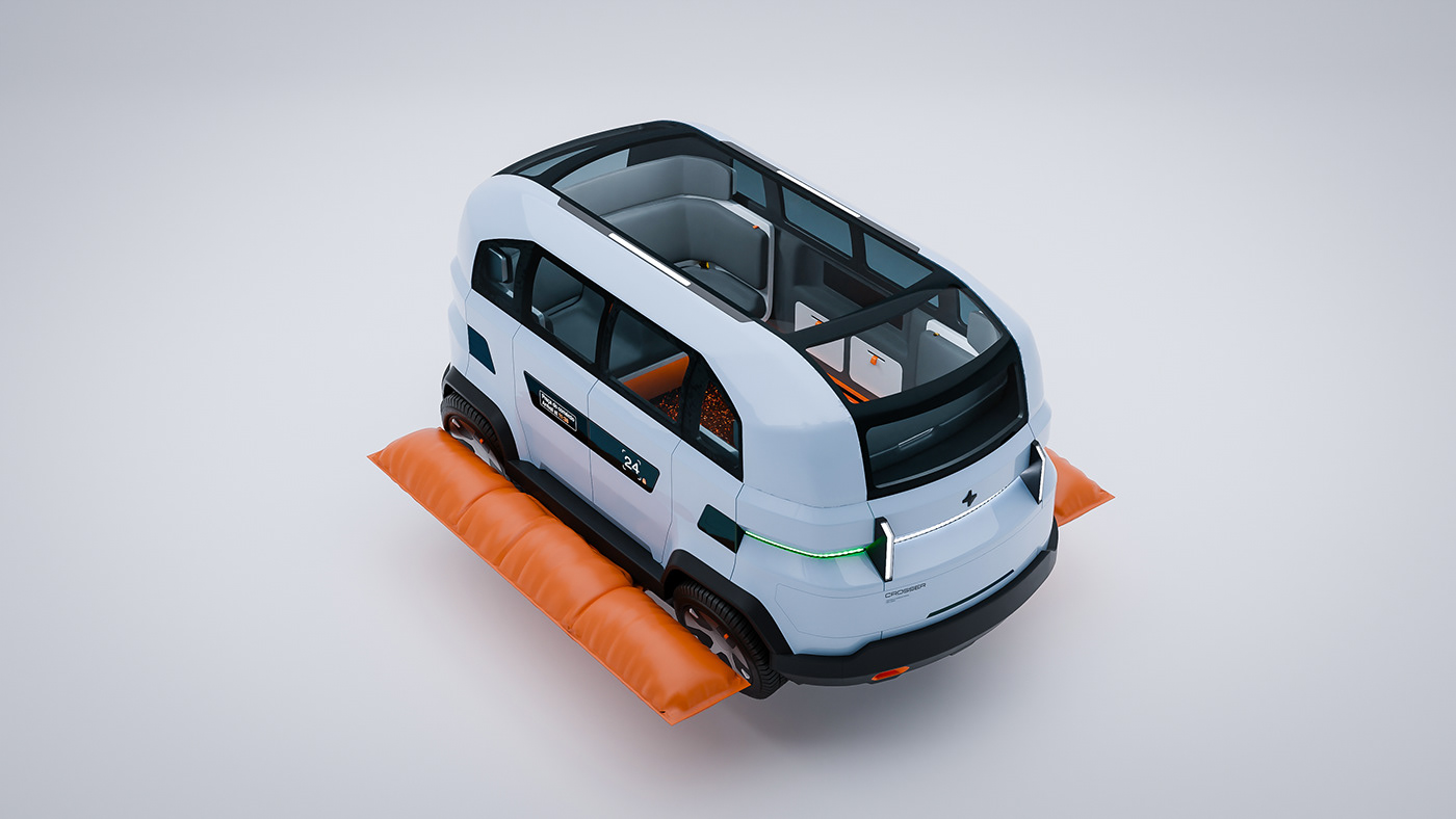 CROSSER V2，amphibious design，coastal traffic，Intelligent Transportation ，