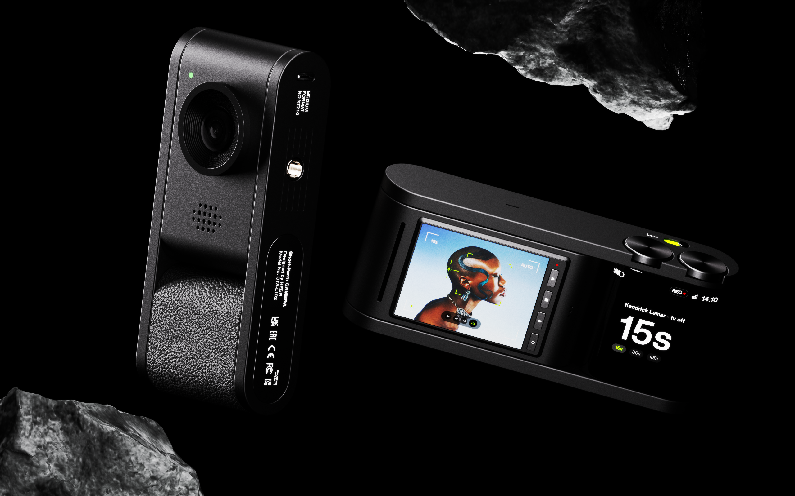 Rotating display，Portable camera，Steady shooting，Camera CLIPS，Portability，