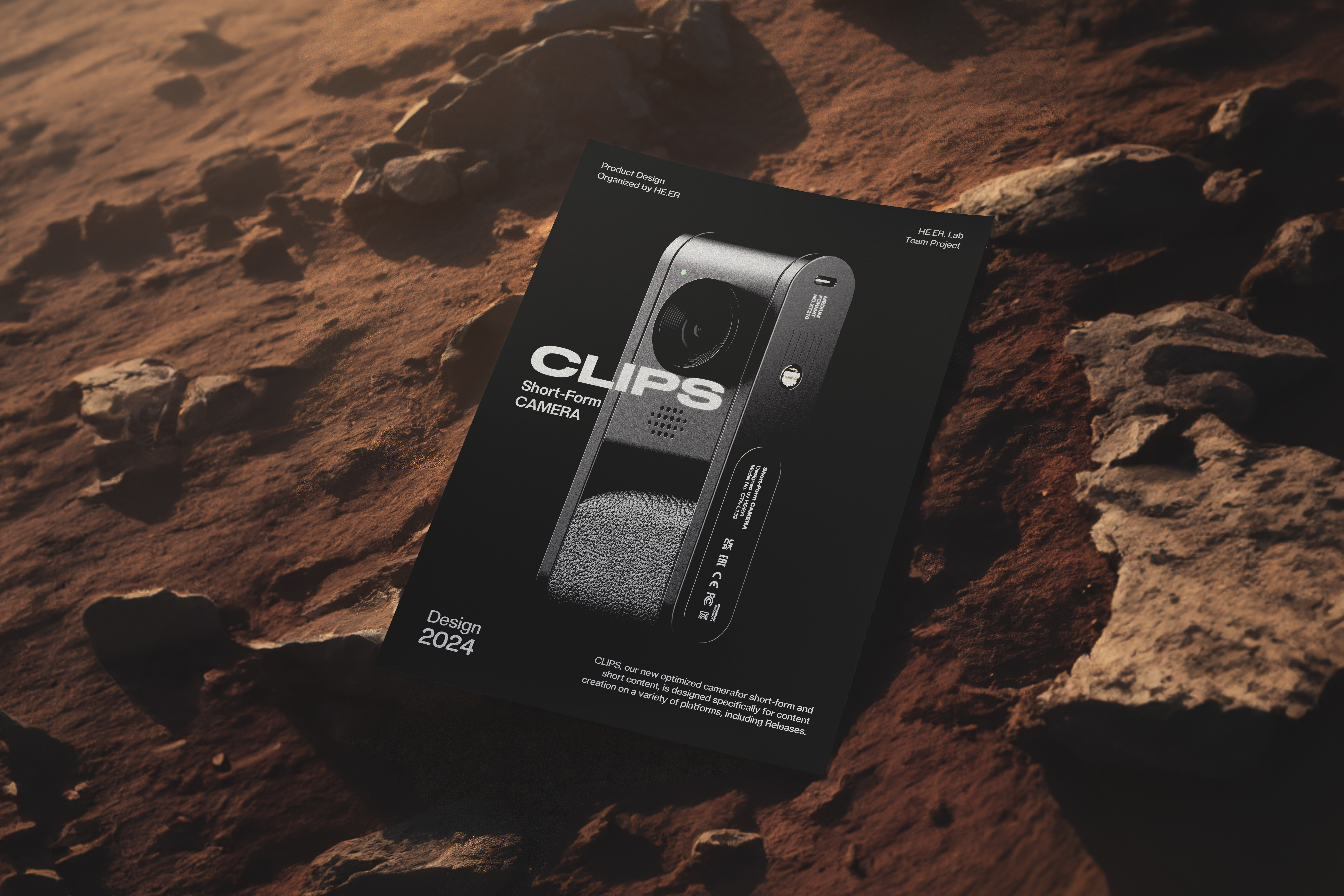 Rotating display，Portable camera，Steady shooting，Camera CLIPS，Portability，