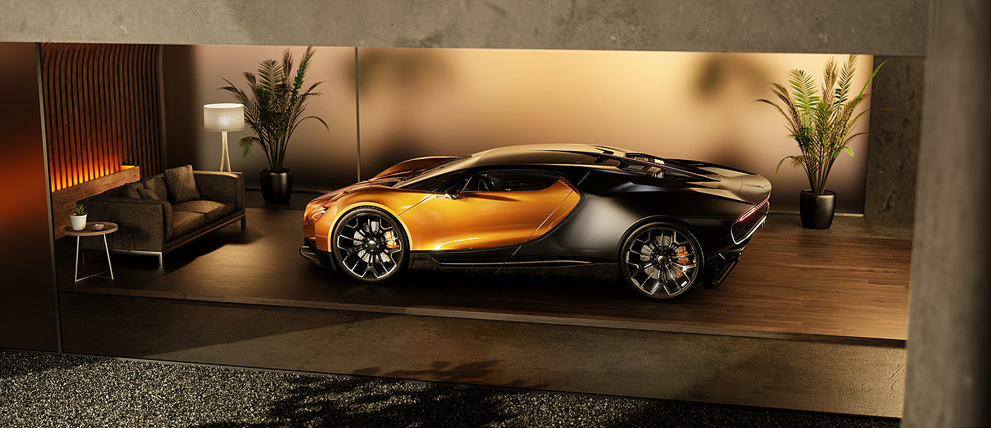 Bugatti Avallon，Sports car，luxurious，High performance，