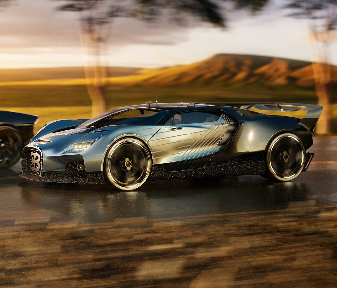 Bugatti Avallon，Sports car，luxurious，High performance，