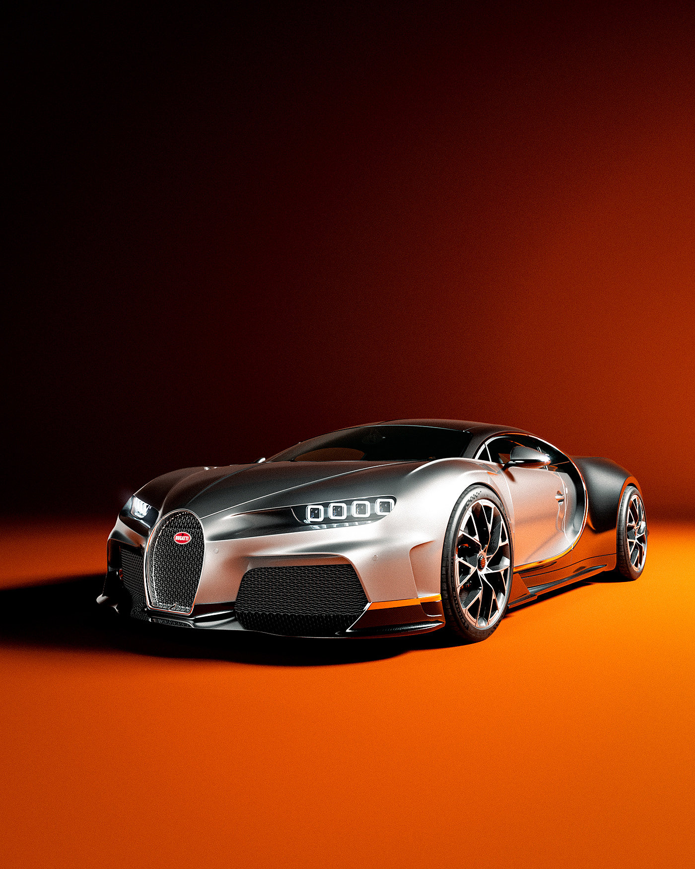 Super car，Bugatti Chiron，Custom hub，Automotive Process，Extreme Design，