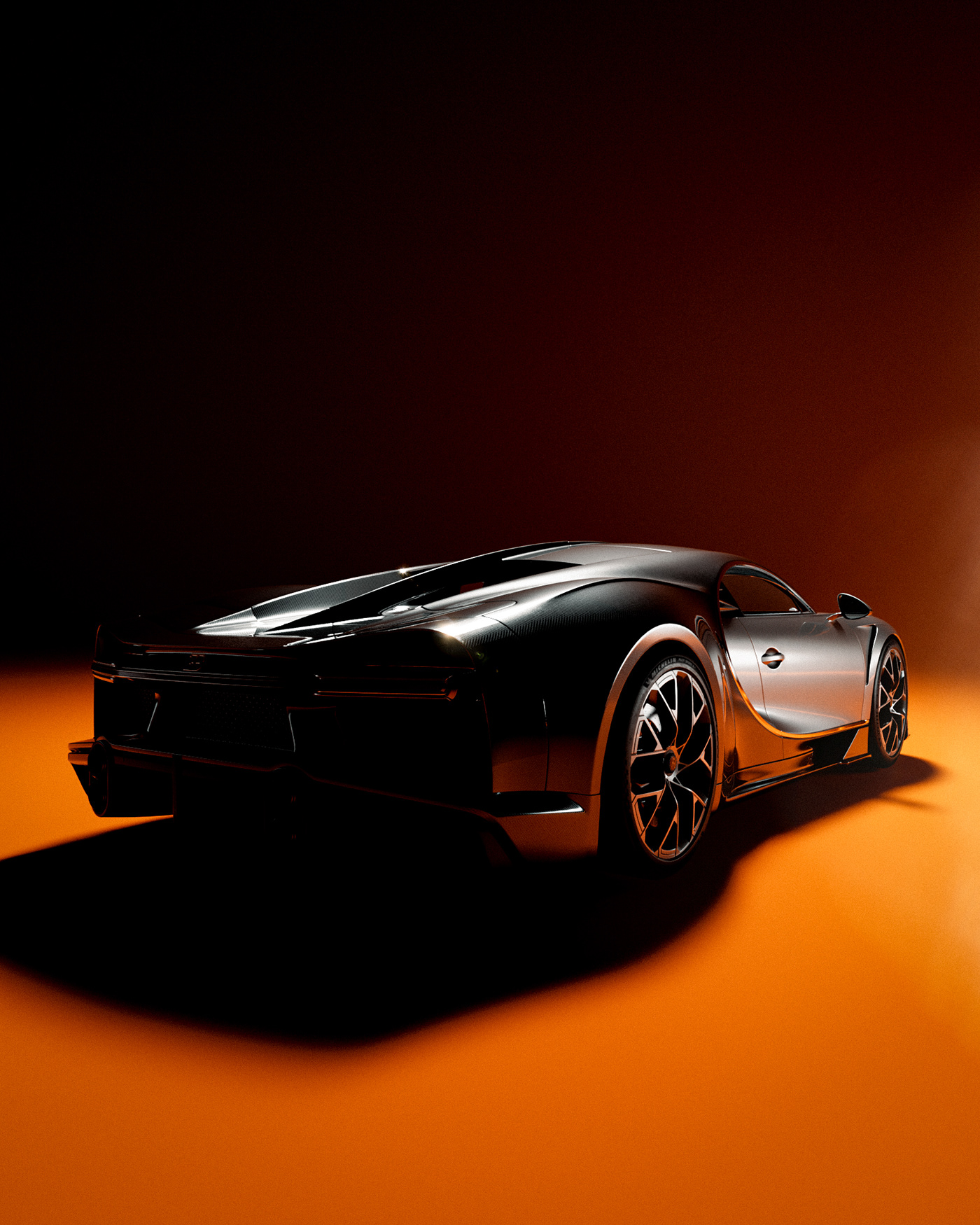 Super car，Bugatti Chiron，Custom hub，Automotive Process，Extreme Design，