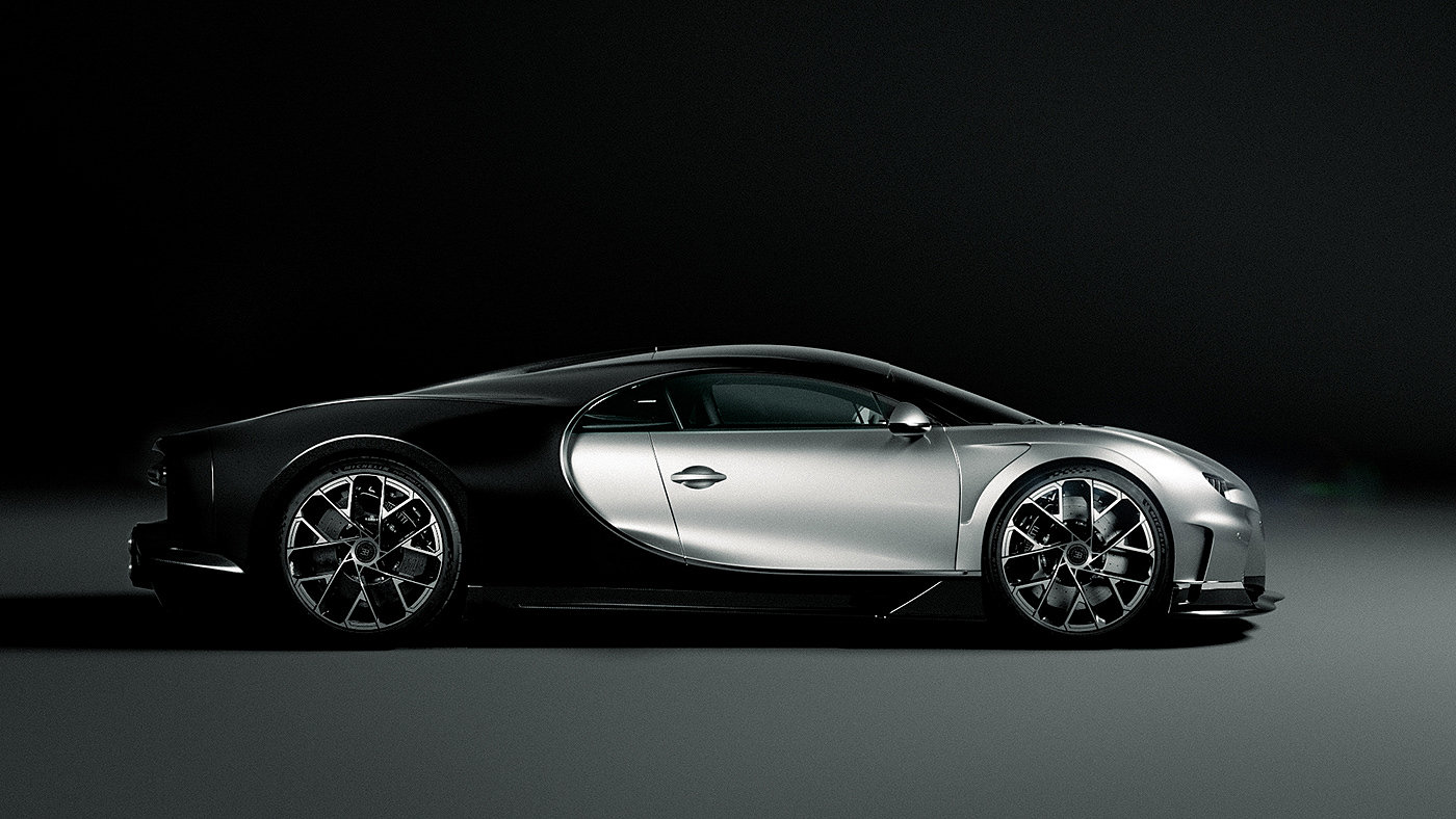 Super car，Bugatti Chiron，Custom hub，Automotive Process，Extreme Design，