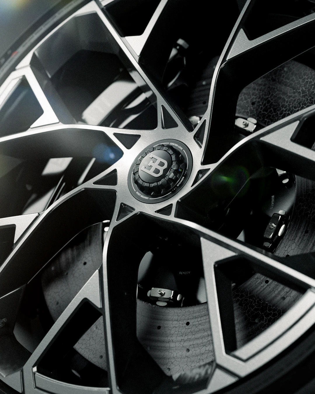 Super car，Bugatti Chiron，Custom hub，Automotive Process，Extreme Design，