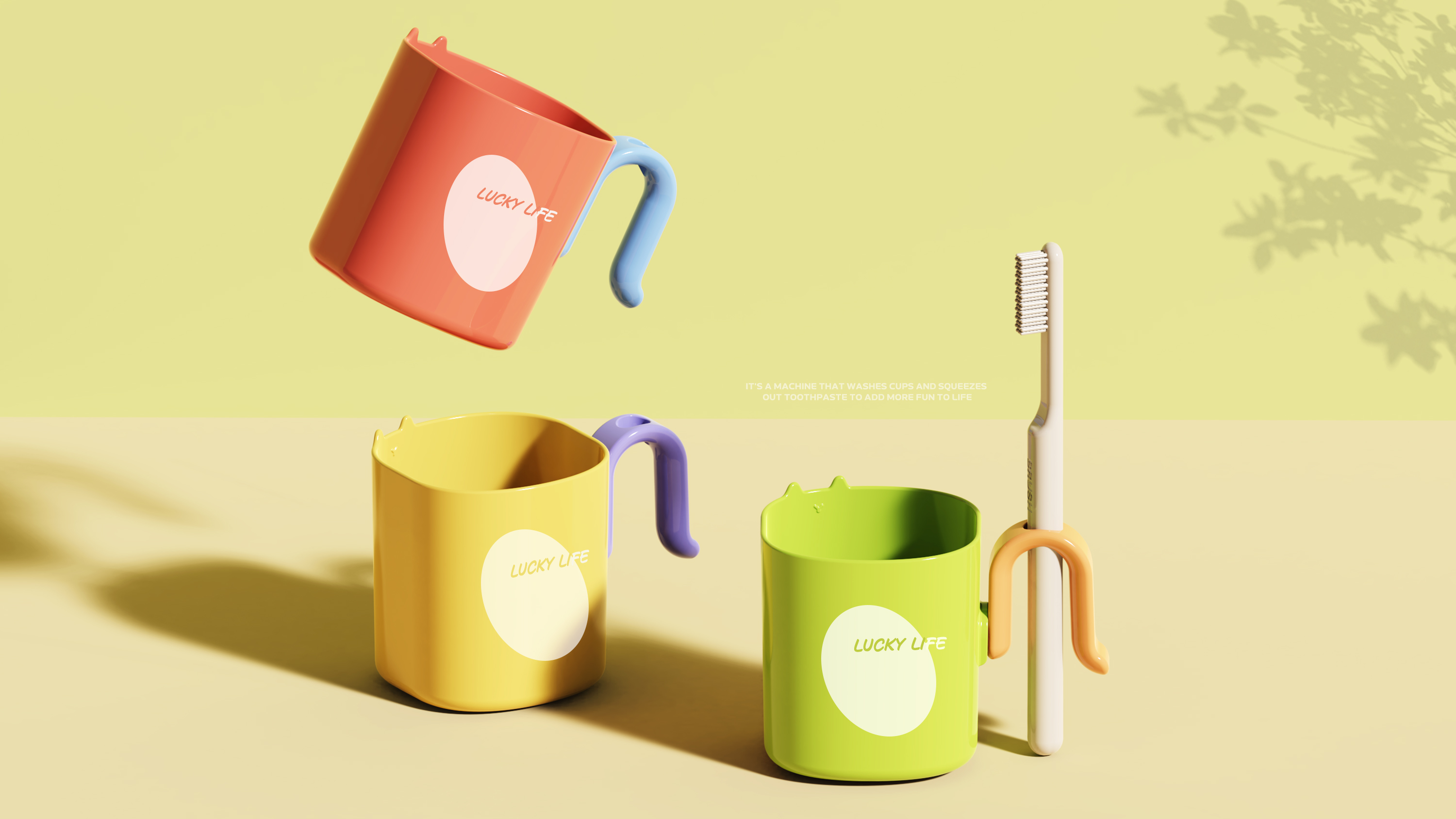 Wash Cup，Squeeze toothpaste，Toothpaste Dispenser ，serialization，Kitty，