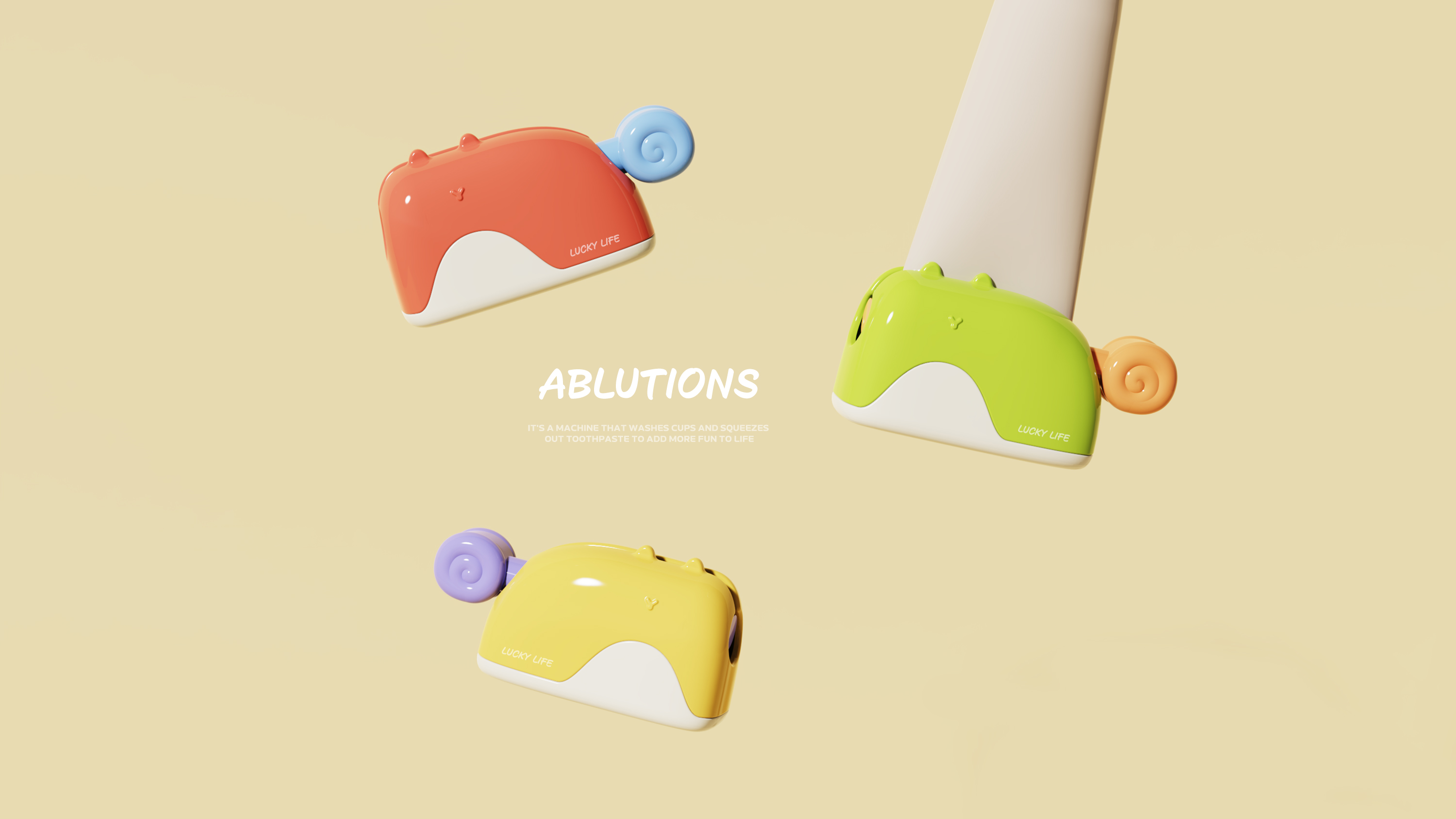 Wash Cup，Squeeze toothpaste，Toothpaste Dispenser ，serialization，Kitty，