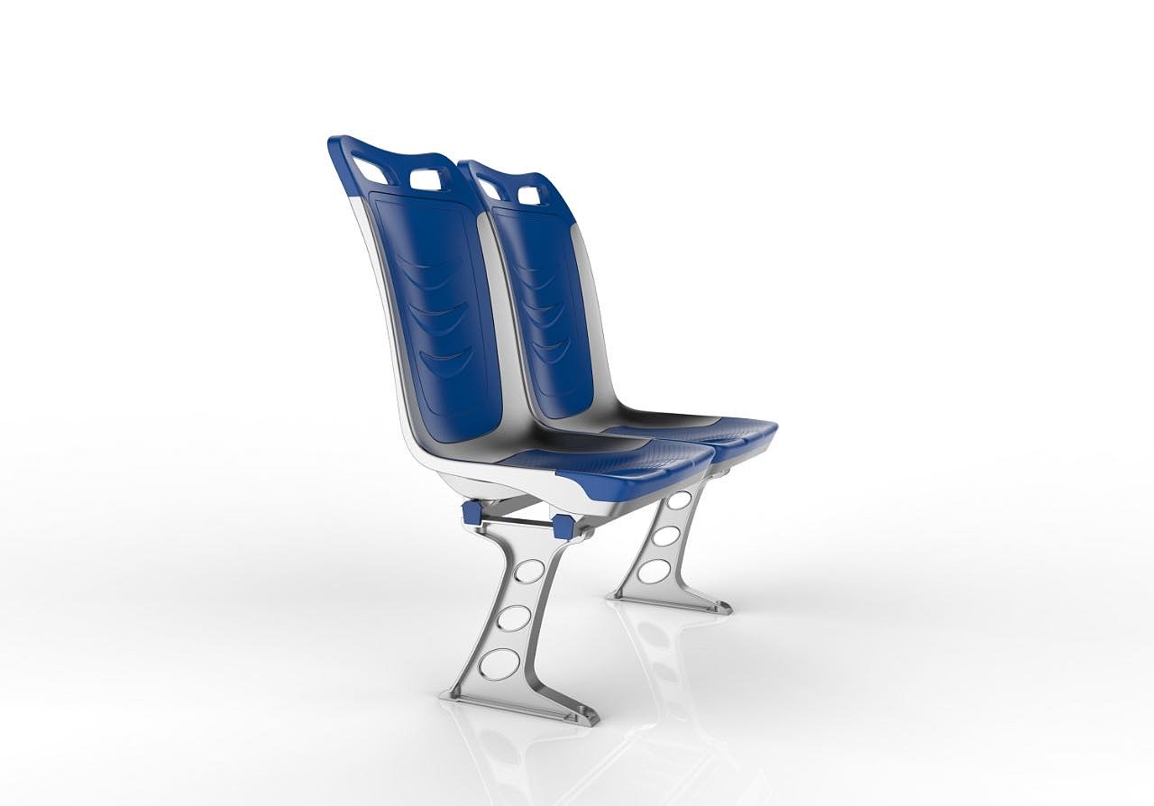 Lightweight fashion bus seat，