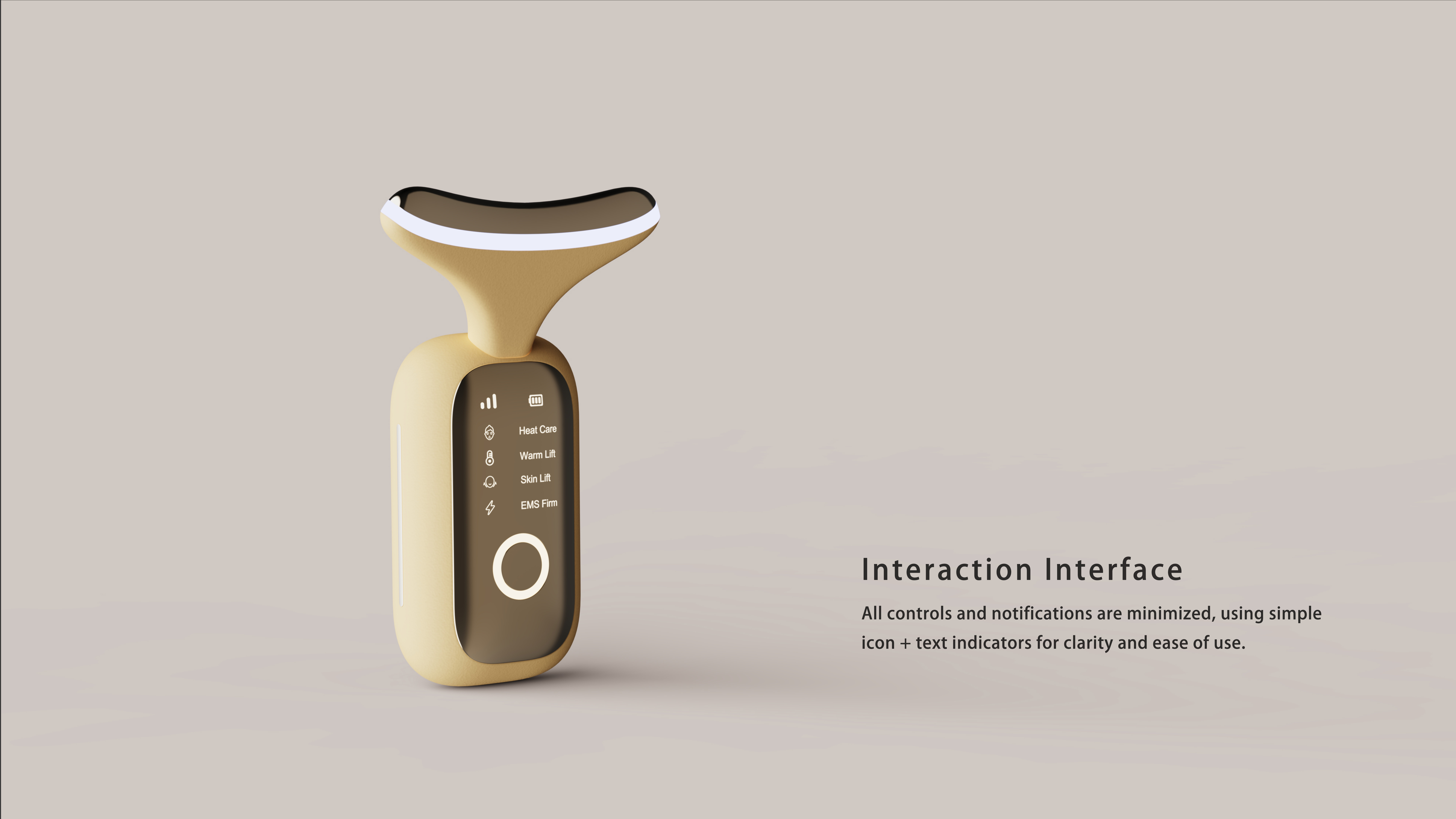 Beauty care，Skin Peeler，cosmetic instrument，Beautiful neck instrument，Product rendering，Inspiration Sketch，