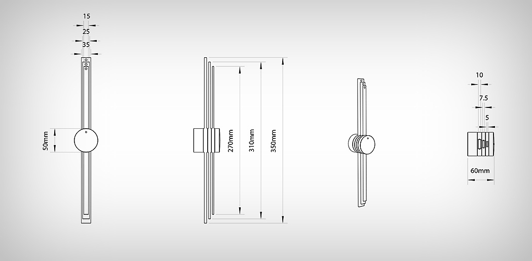 Wall clock，ATOM，Aluminium，Minimalist，