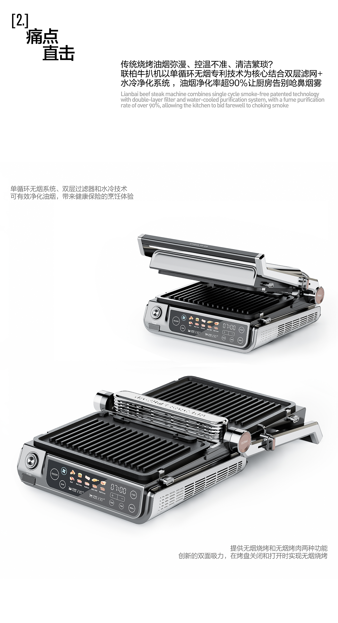 industrial design，product design，Air fryer，steak machine，if，red dot，Kitchen appliances，western kitchen，