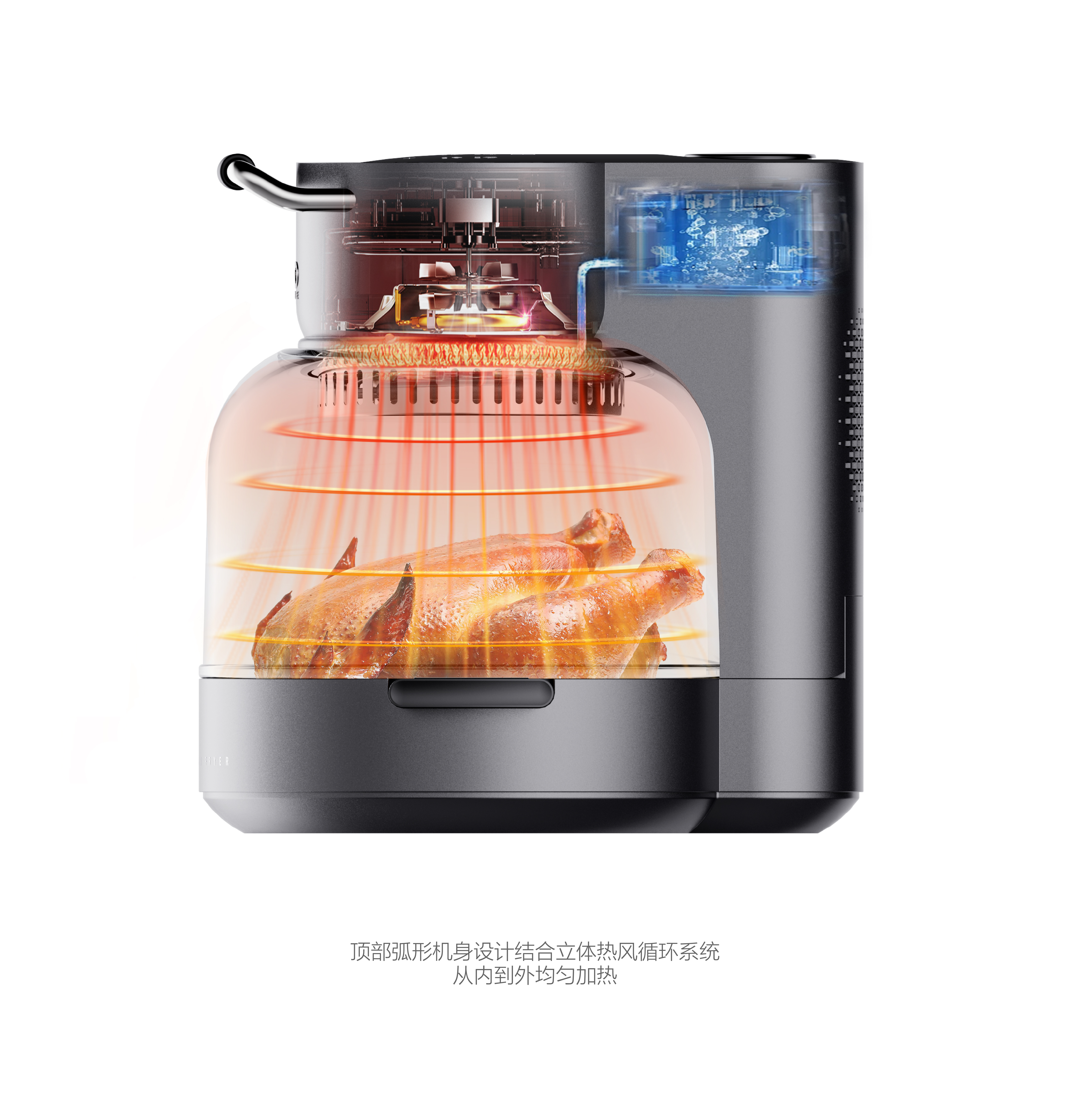 industrial design，product design，Air fryer，steak machine，if，red dot，Kitchen appliances，western kitchen，