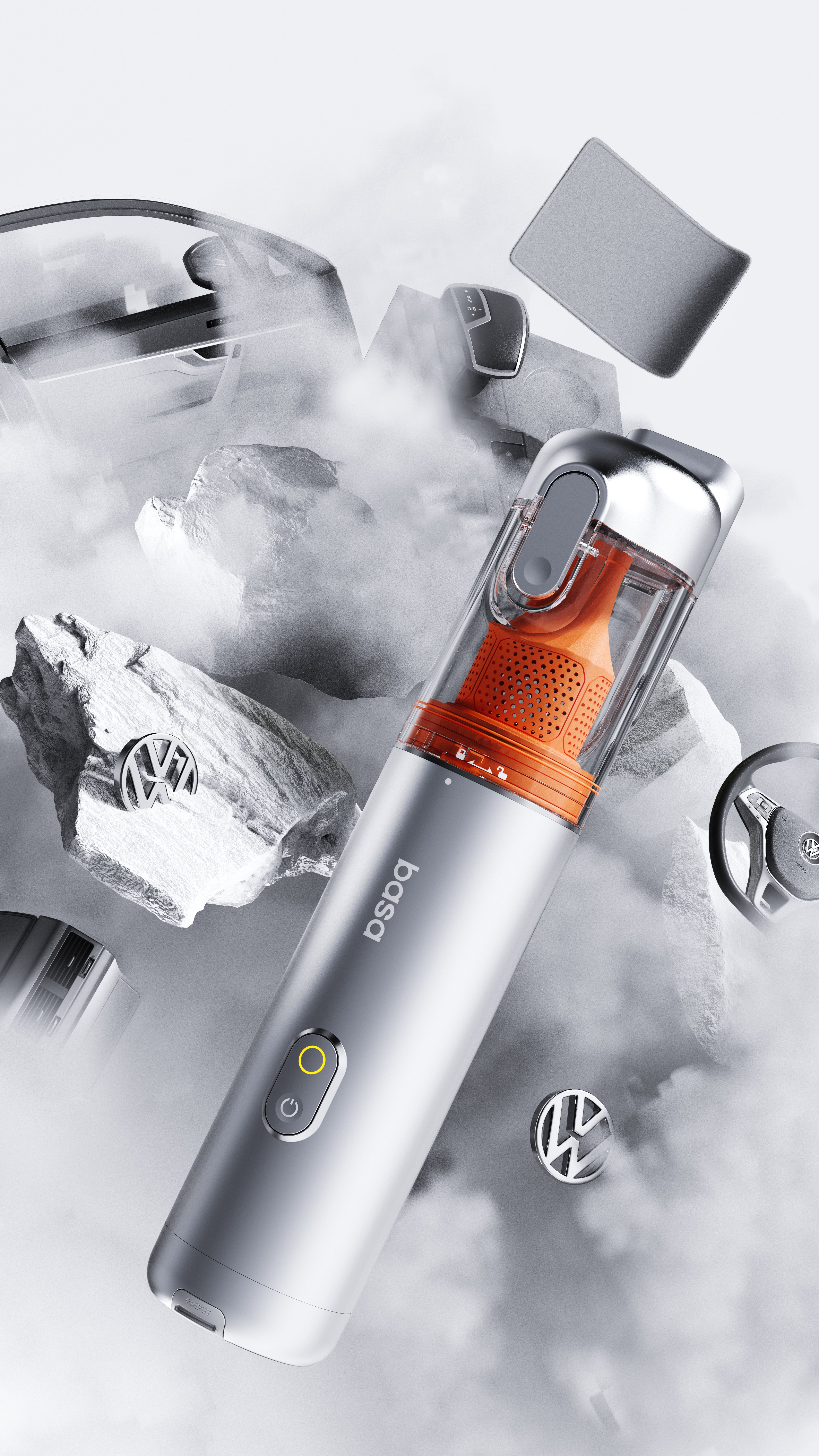 Hand held vacuum cleaner，Dust-gas separation，vehicle，household electrical appliances，product design，