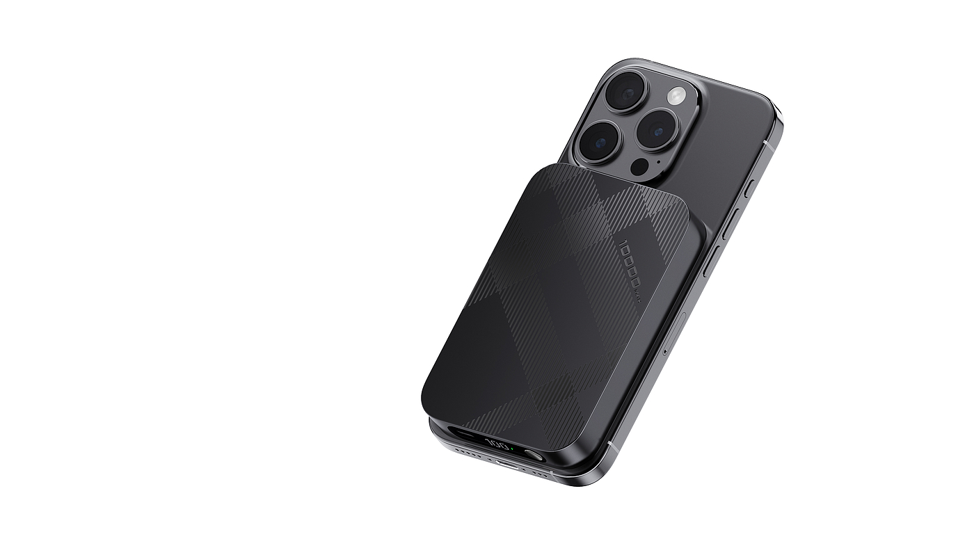 portable battery，Magnetic charging treasure，portable source，Digital technology，Black Technology，Consumer electronics，product design，