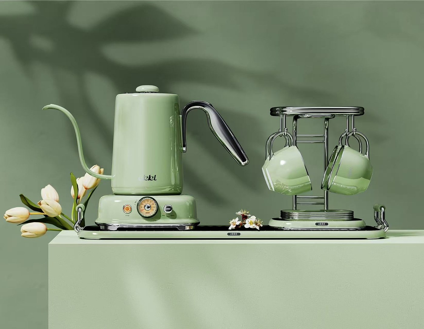 industrial design，product design，Appearance design，Hand coffee pot，High color value kettle，Tea set set，Coffee utensils，Coffee utensils，