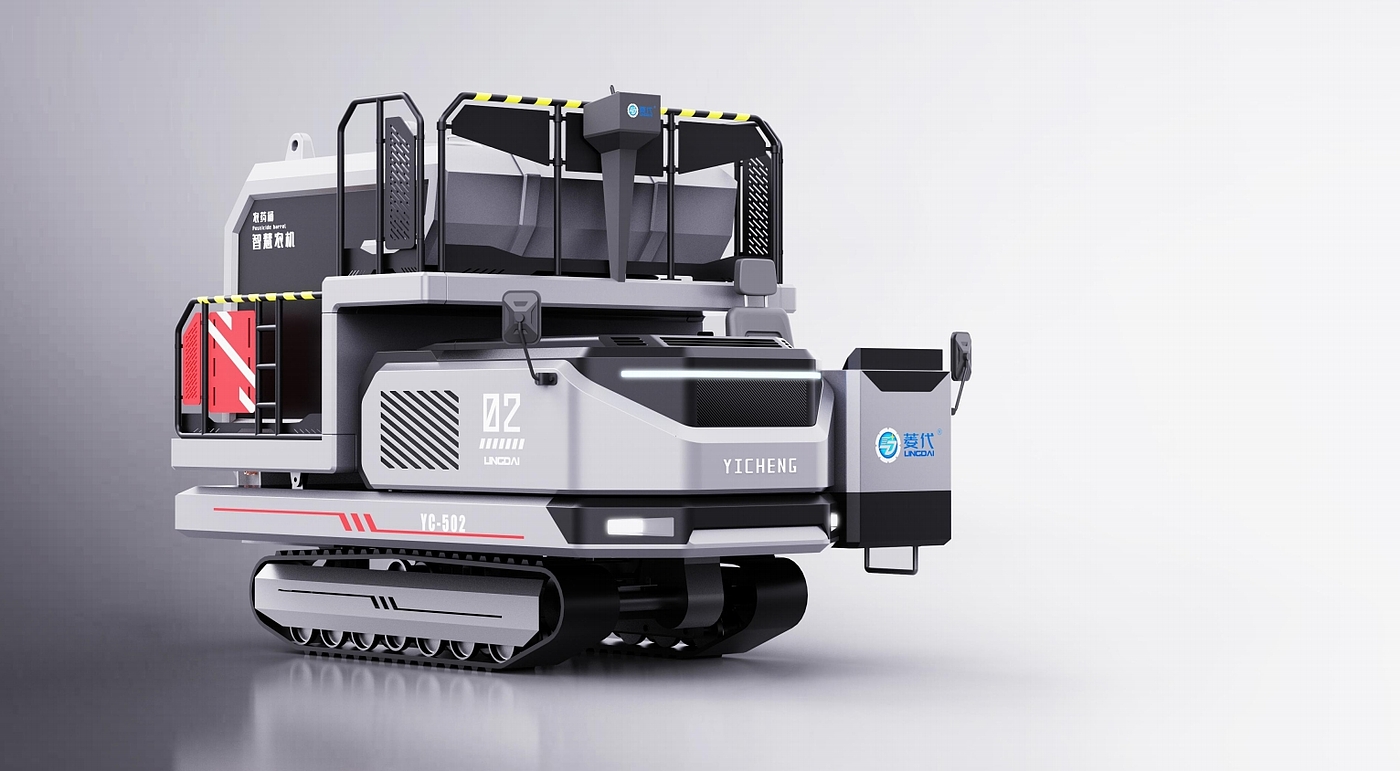 machine design，Appearance design，Product structure design，Orchard management machine，Picking platform，