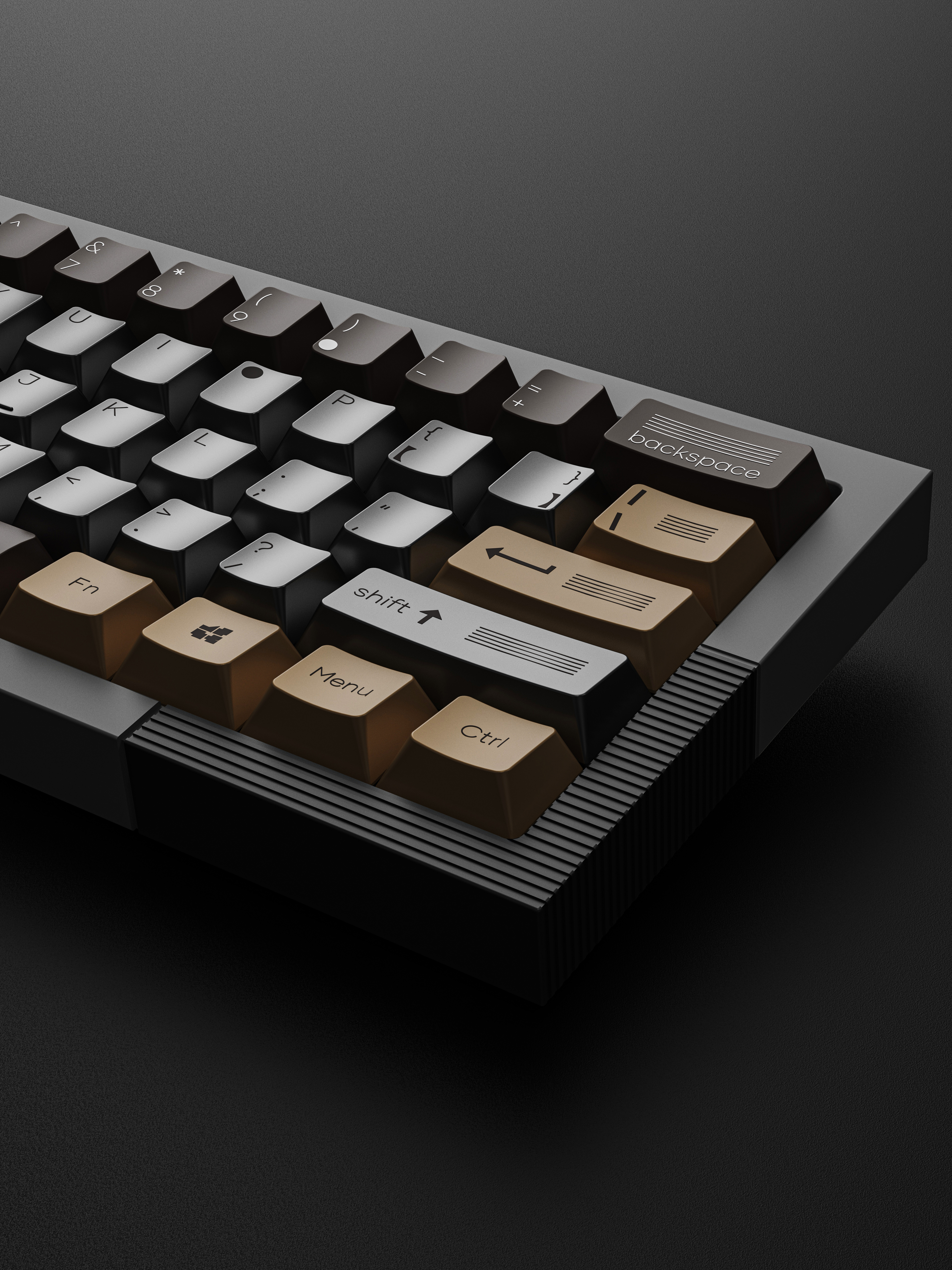 customized keyboard，product design，Keyboard design，keyboard，Original design，Minimalism，Sculptural sense，Desktop products，