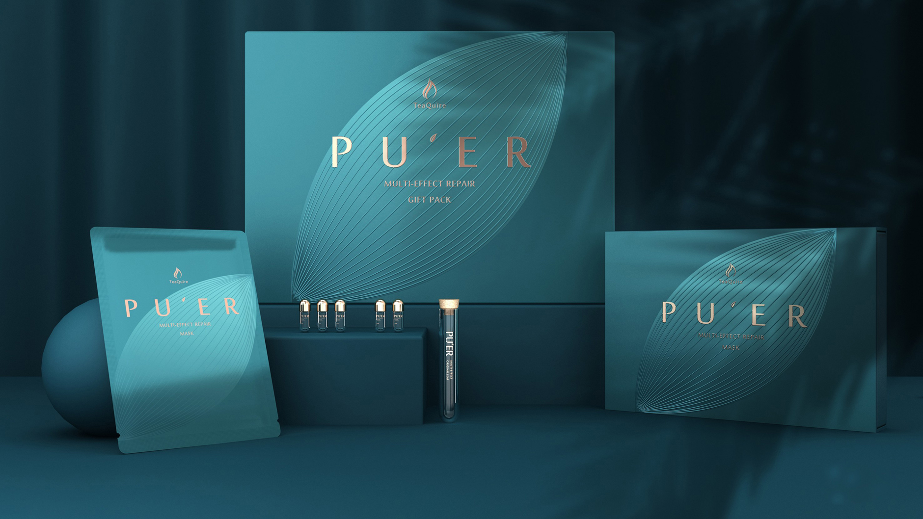 Packaging Design of Repair suit Gift Box，Nursing suit gift box packaging，Skin care suit gift box packaging，