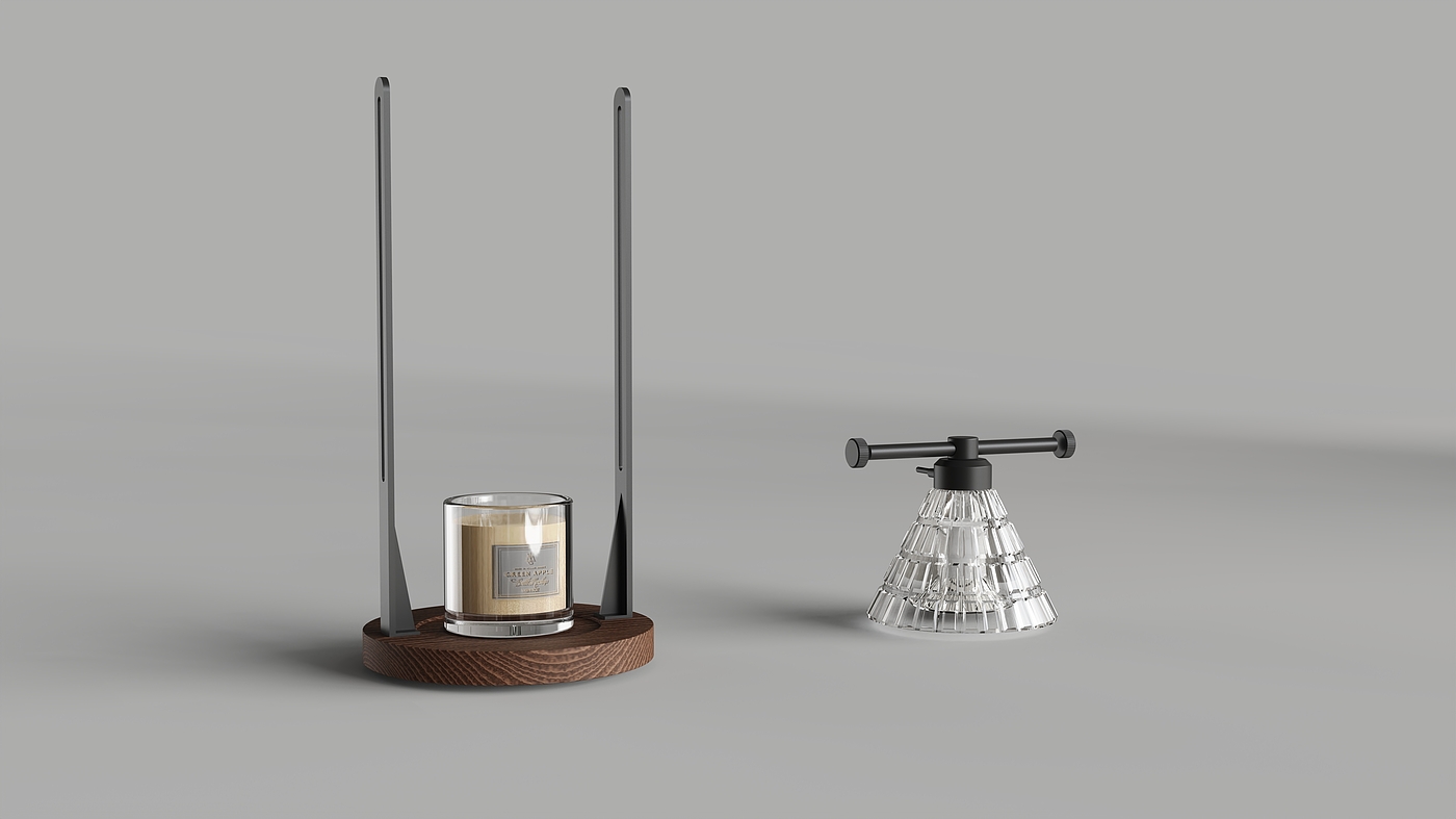 Desk lamp，Lamp design，Lighting design，Appearance design，product design，melting wax lamp，Aromatherapy lamp，