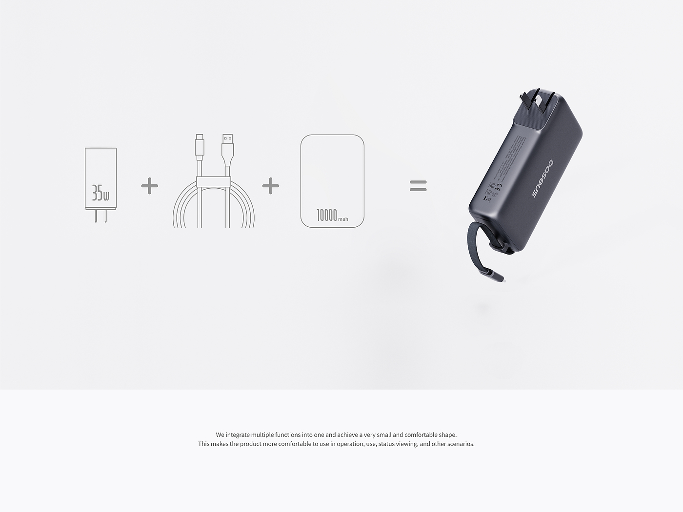 portable source，portable battery，Mobile charge，Charger，portable，Lightweight，All-in-one charger，