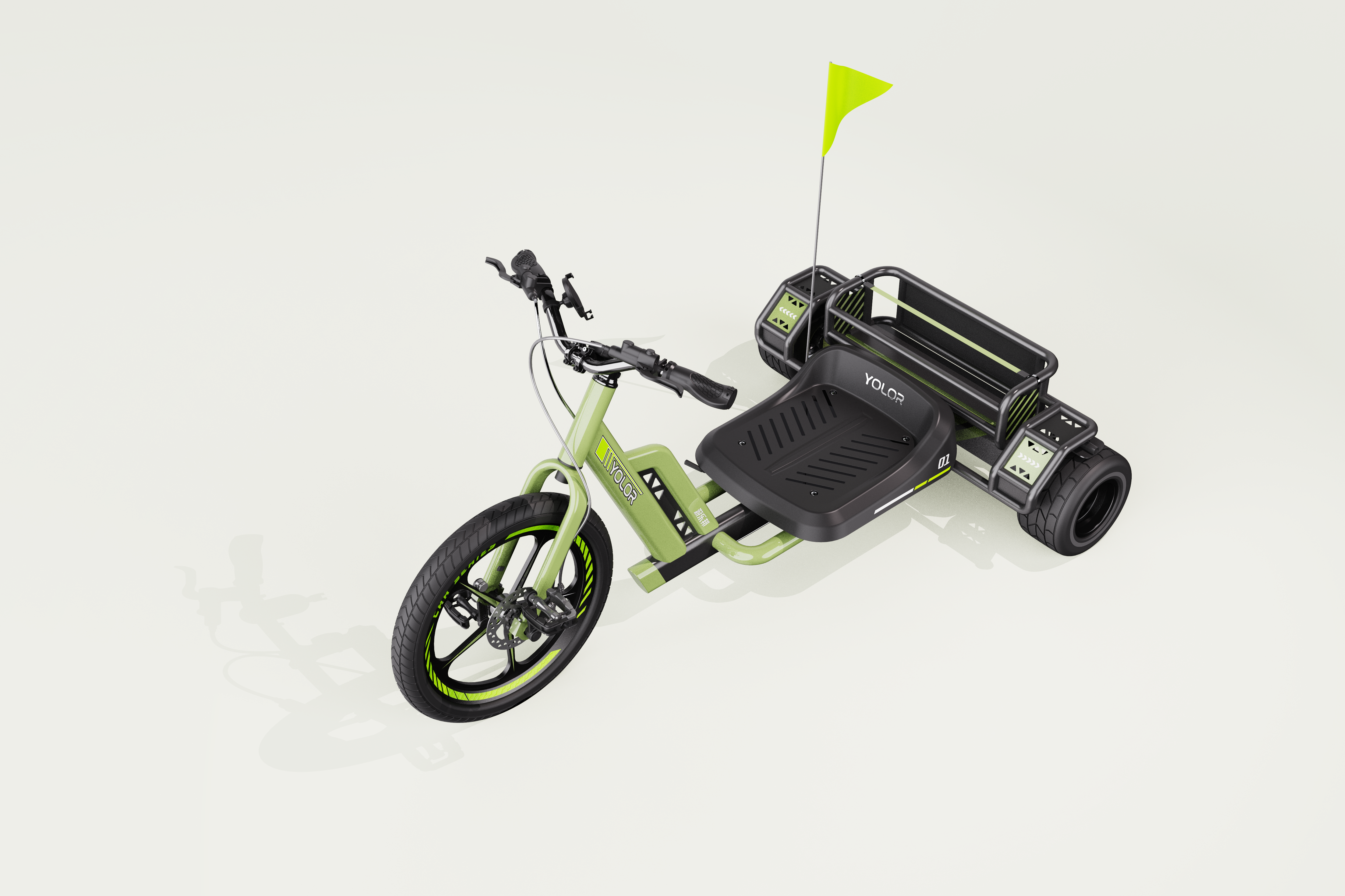 Tricycle design，Sightseeing car，Racing car，