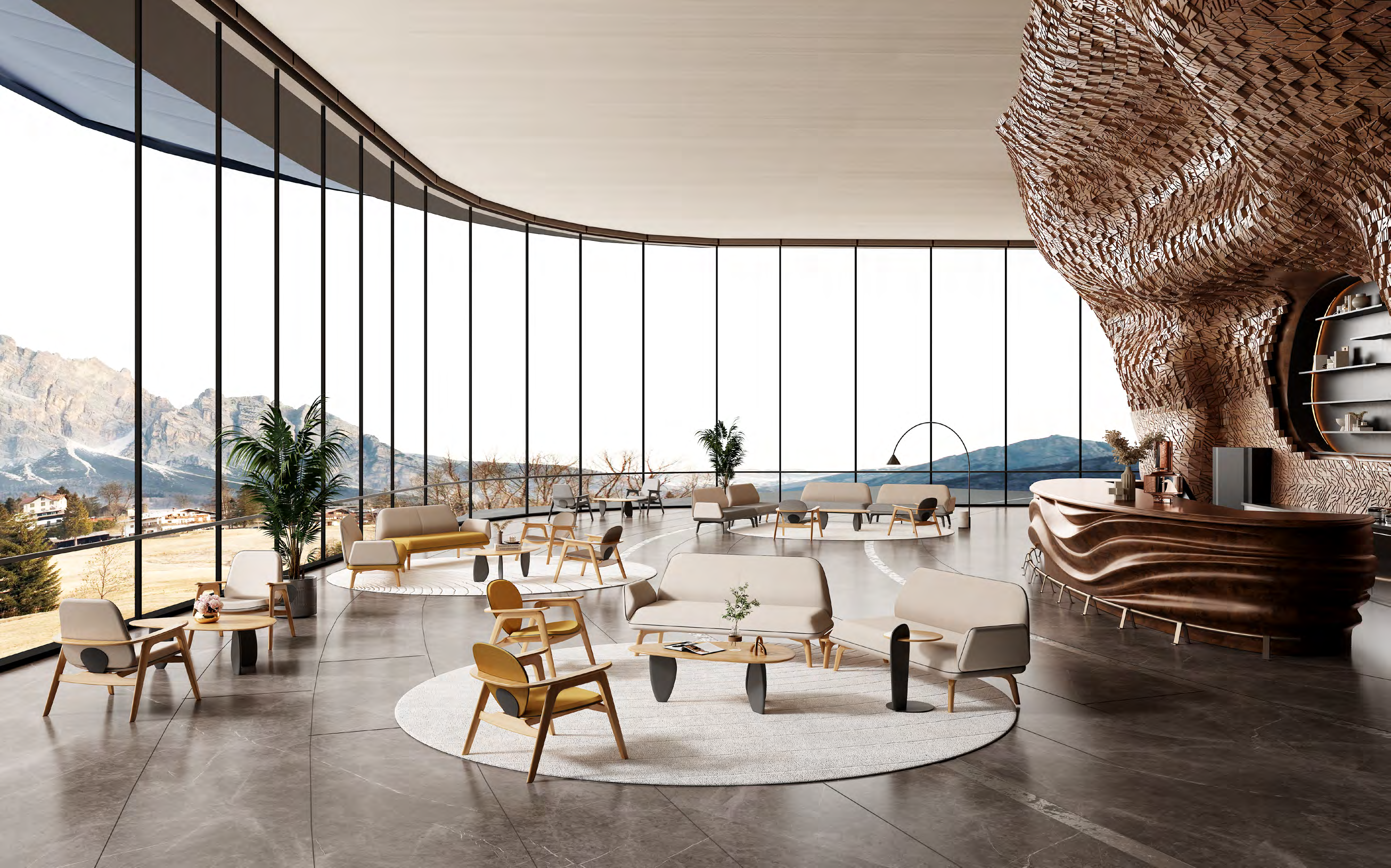 Beb, software, public leisure, sofa, Yu room design，