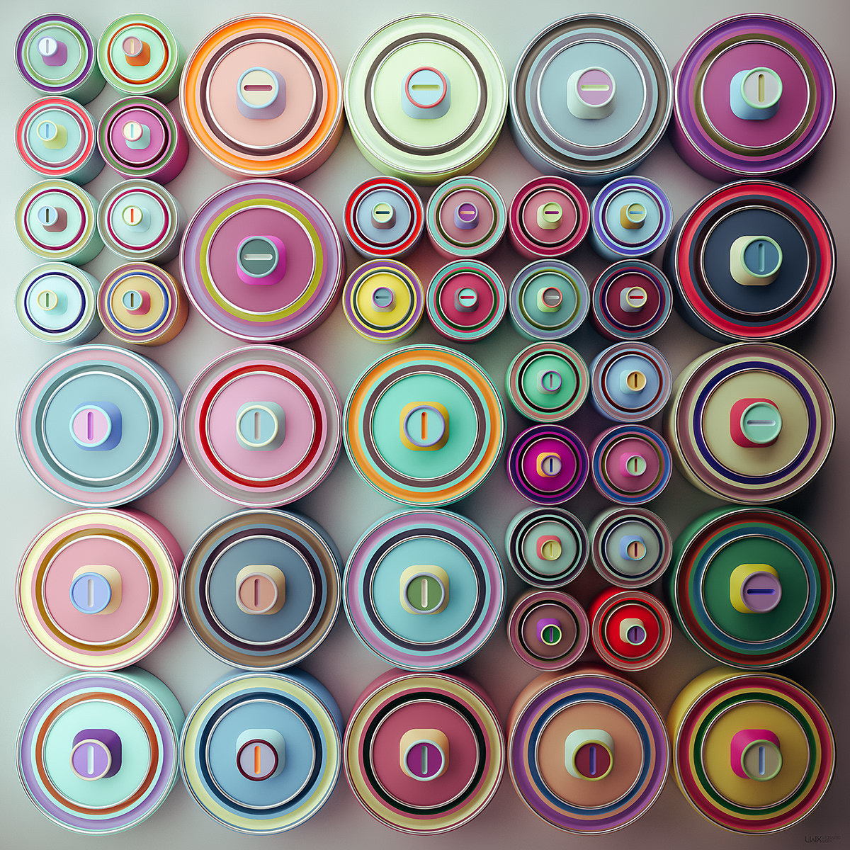 palette，circular，modularization，modern art，