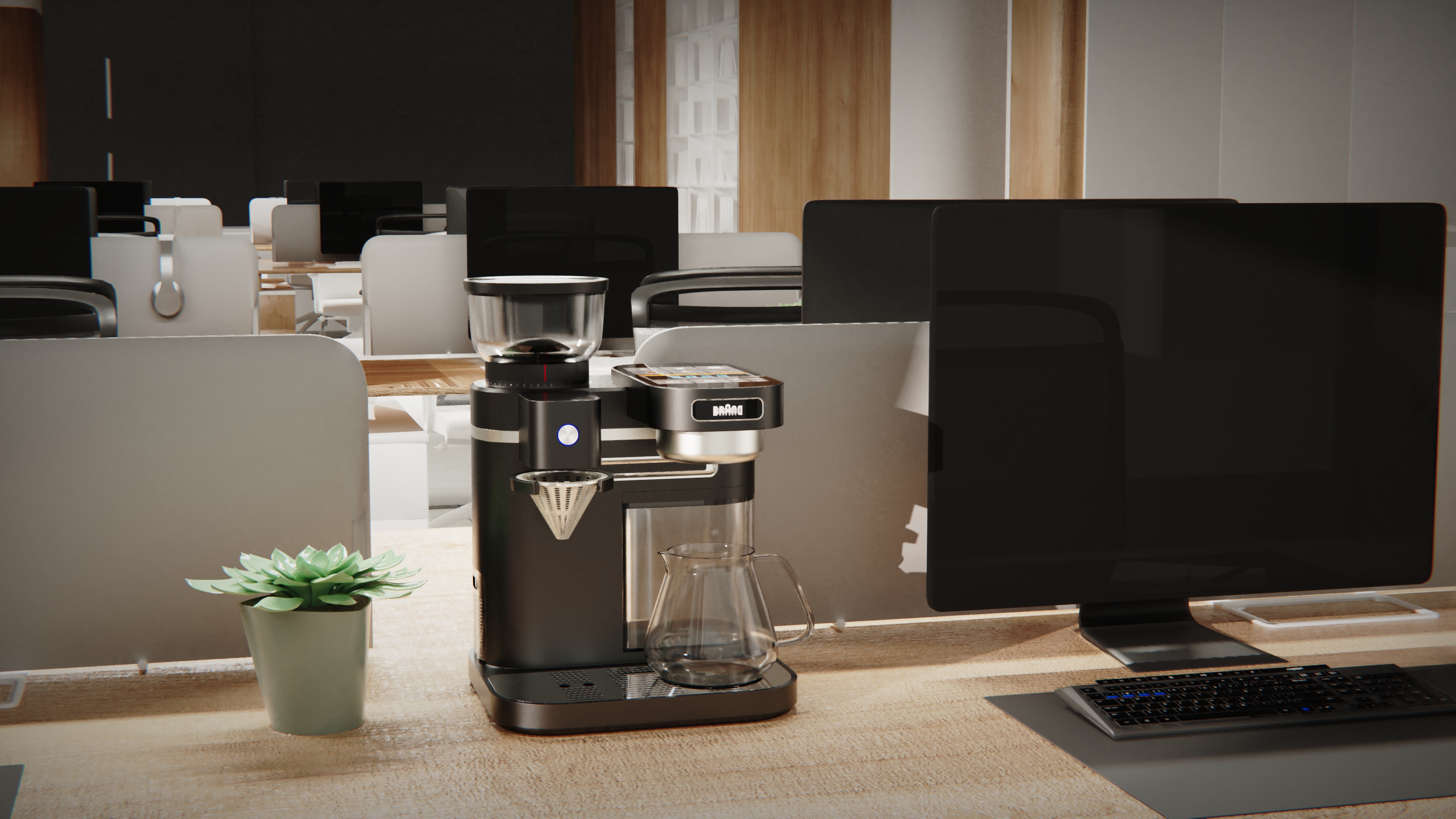 Drip coffee machine，Appearance design，Improve user experience，Functional integration，Adapt to multiple application scenarios，Make coffee by hand，