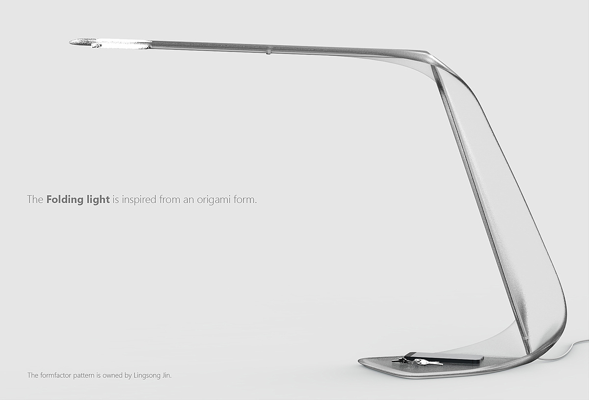 lamp，fold，Straight surface，curved surface，