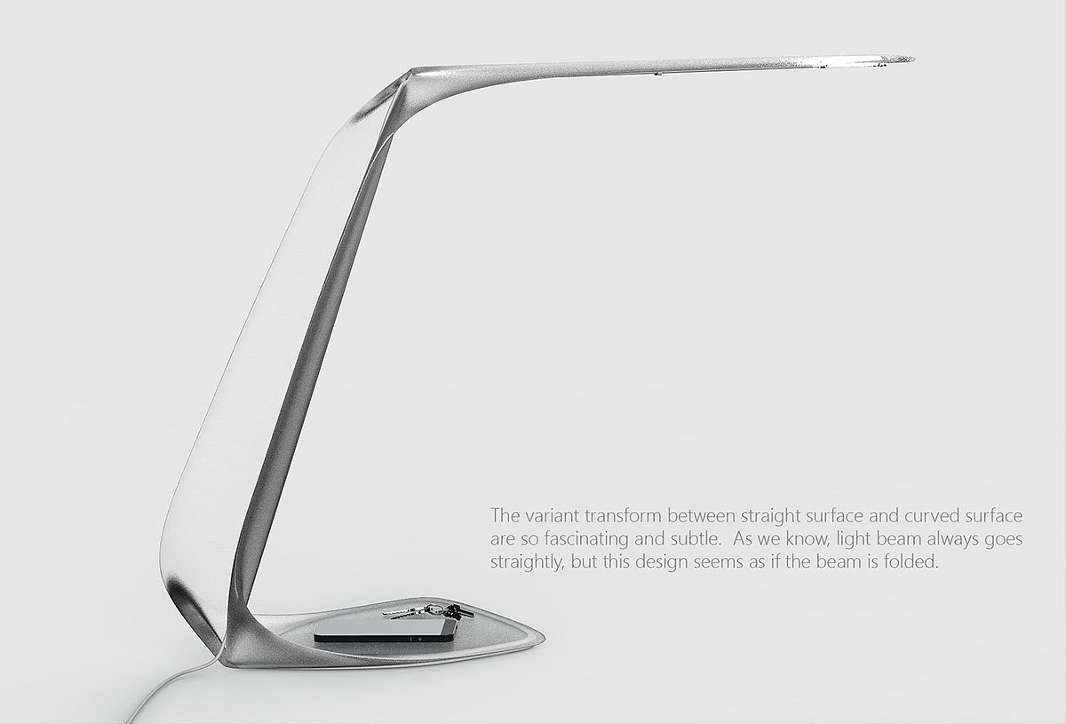 lamp，fold，Straight surface，curved surface，