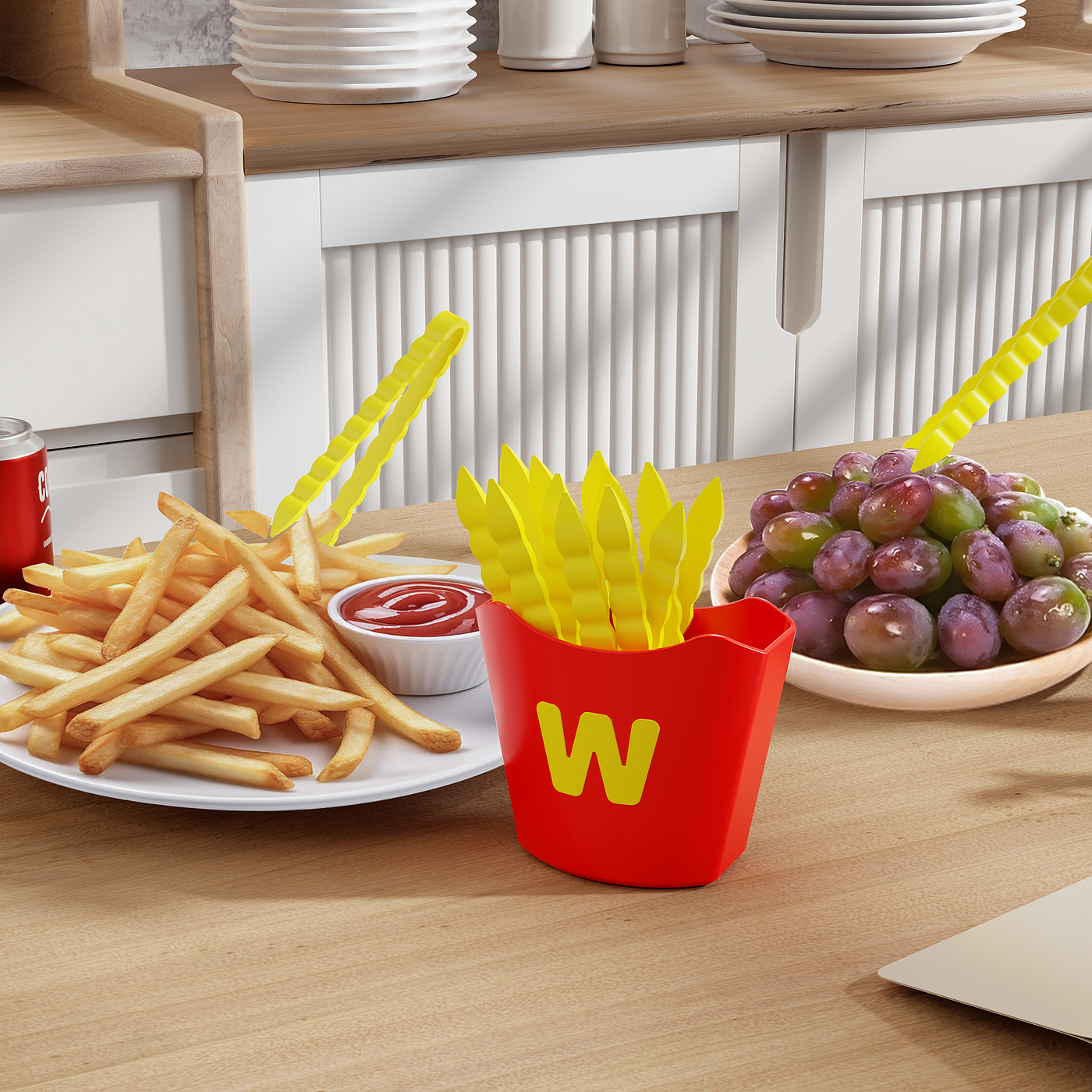 Home department store，lovely，Kitchen supplies，Clip，Fork，multi-function，Receive，product design，