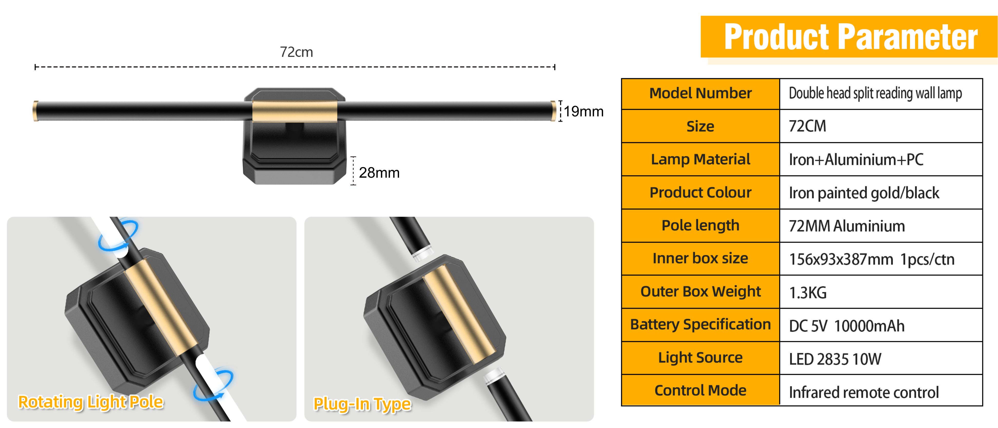 Wall lamp，Bathroom wall lamp，Home wall lamp，Metal wall lamp，Rechargeable wall lamp，wireless wall lamp，