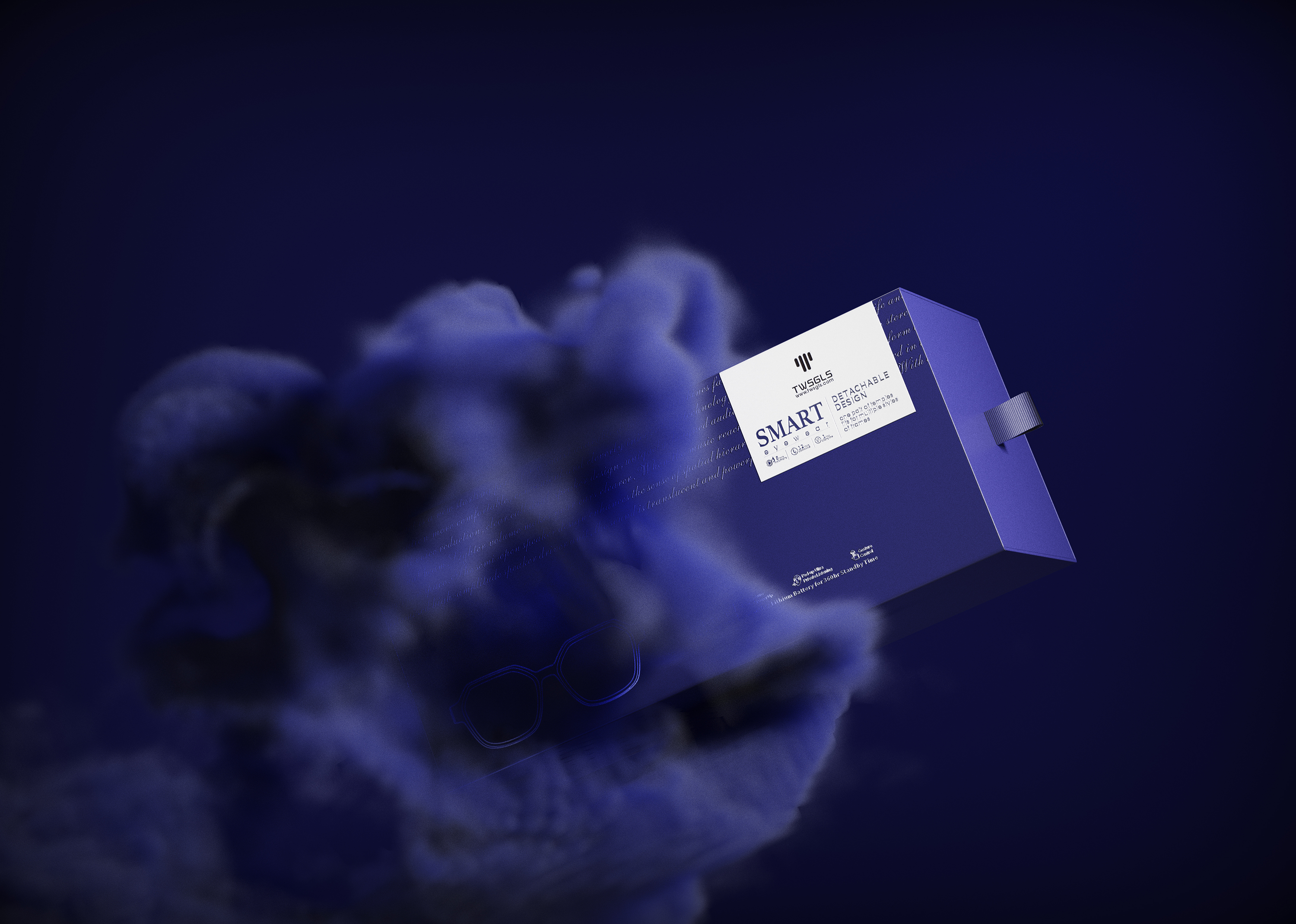 Smart glasses，packing design，Bluetooth AR Glasses，Translated glasses.，AI glasses，Glasses Packaging Design，