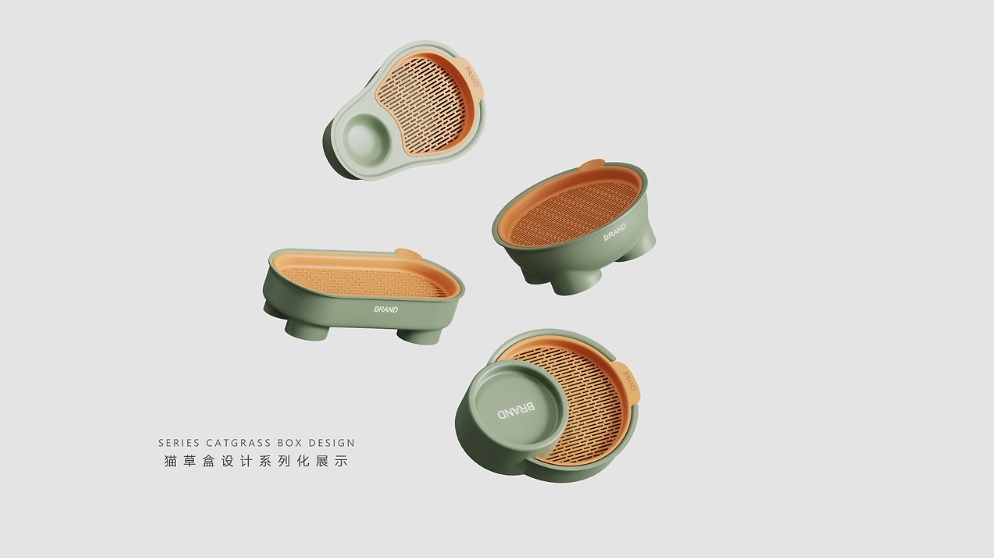Cat grass box，product design，original，