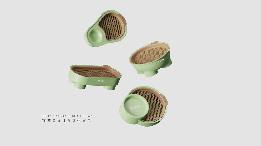 Cat grass box，product design，original，