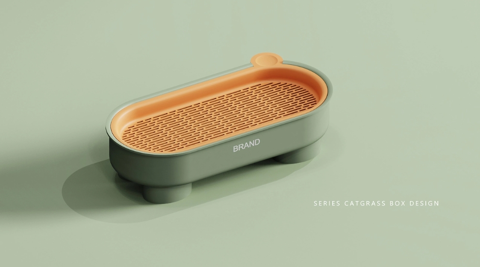 Cat grass box，product design，original，