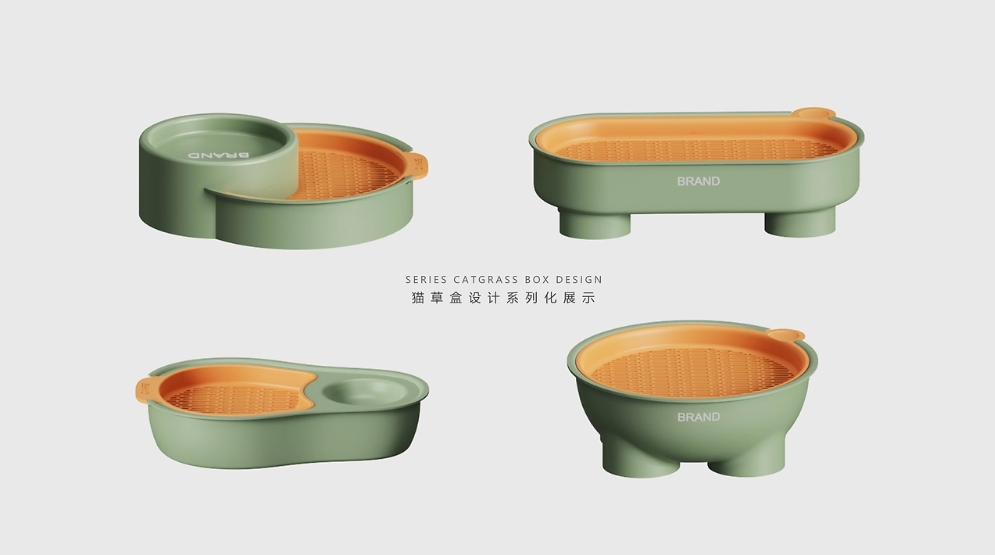 Cat grass box，product design，original，