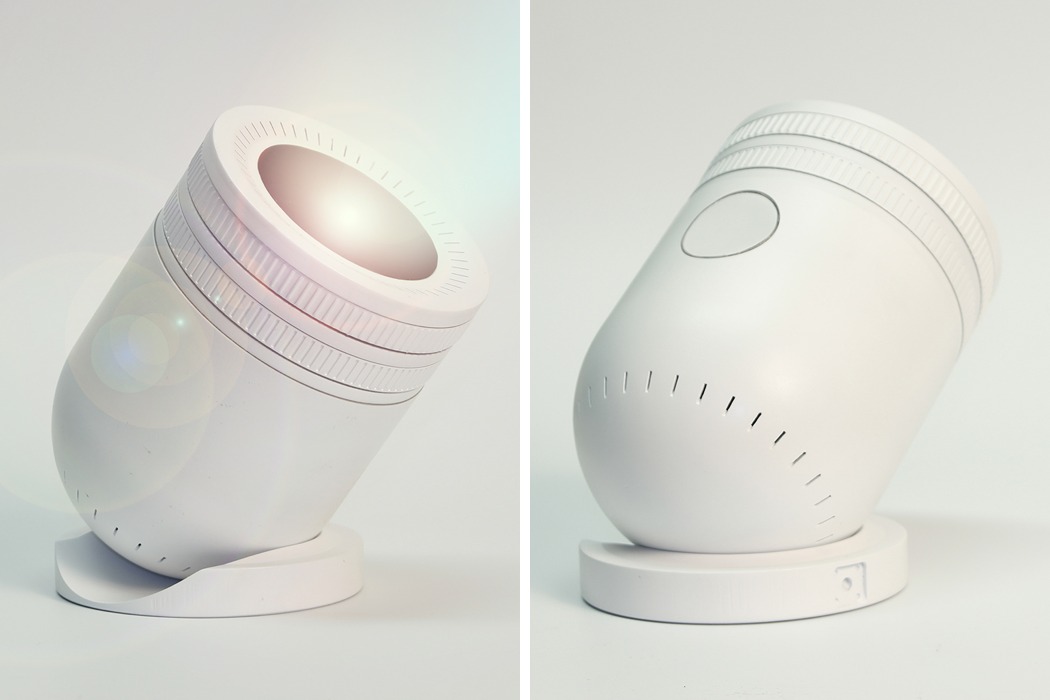 Magnetic attraction，white，lovely，Projector，