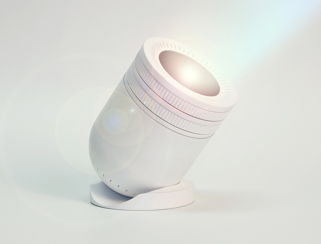 Magnetic attraction，white，lovely，Projector，