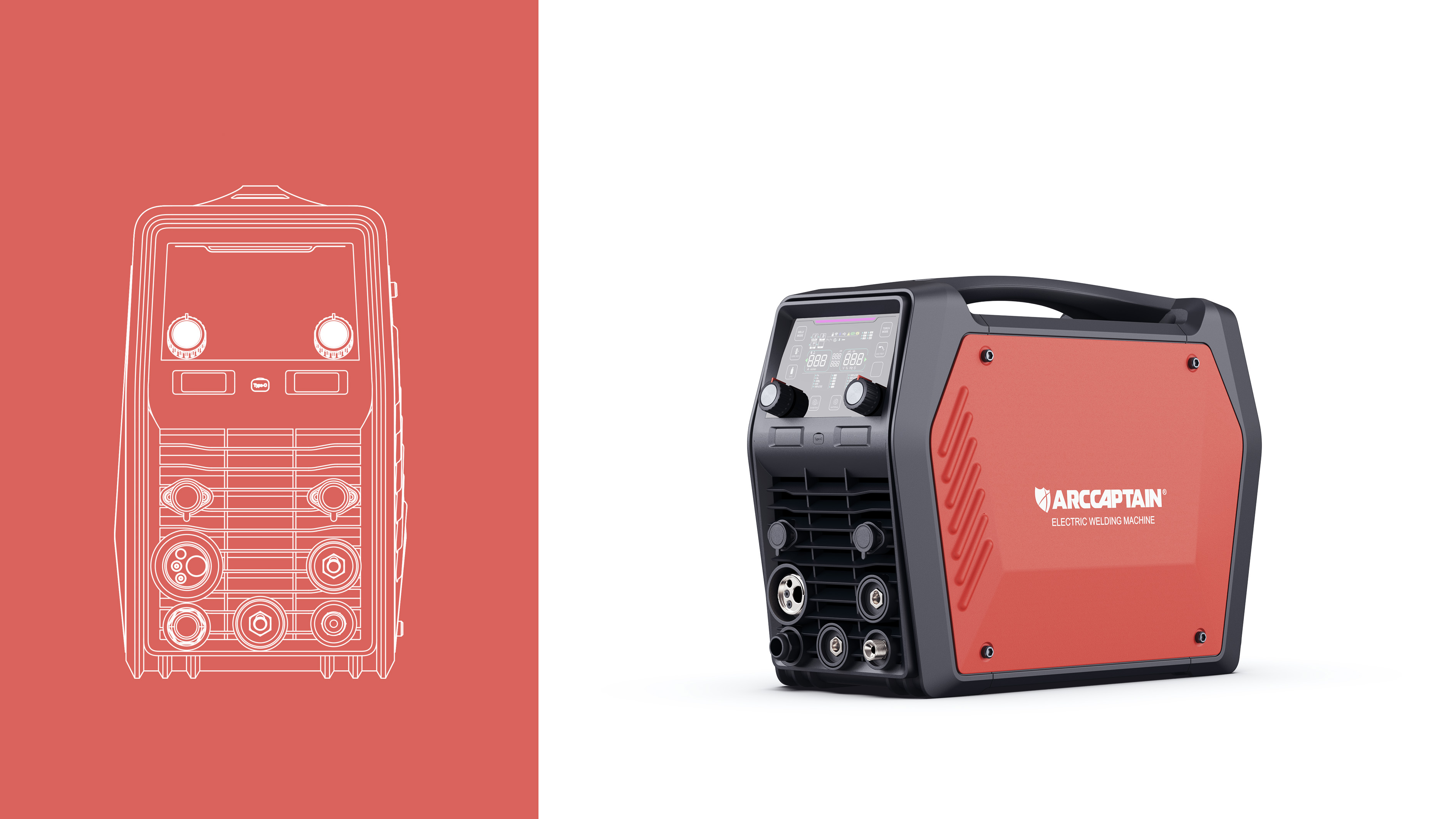 Electric welding machine，Curiosity Design，Tools and equipment，multi-function，