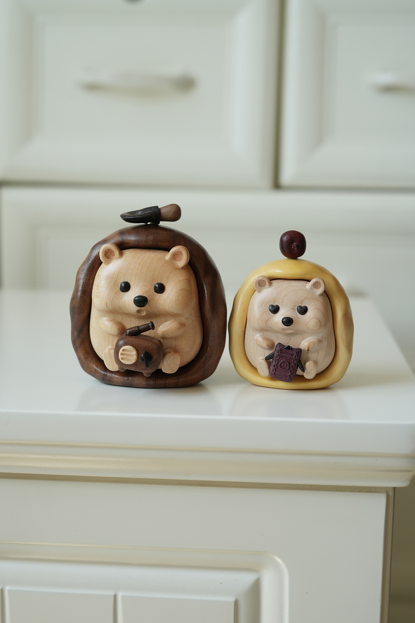 Original Wood，Solid wood products，Cute hedgehog，Solid wood ornaments，Handicrafts，