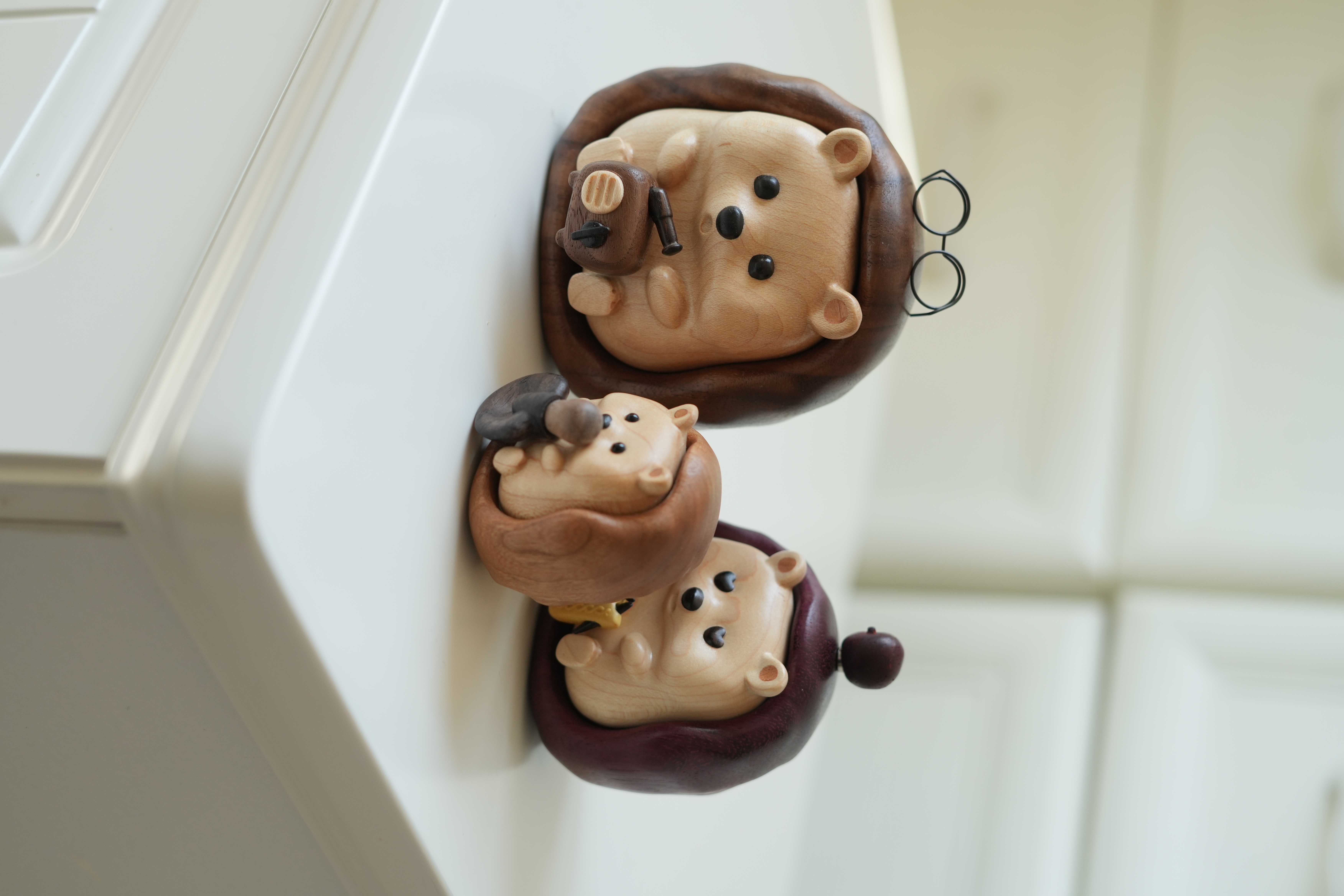 Original Wood，Solid wood products，Cute hedgehog，Solid wood ornaments，Handicrafts，